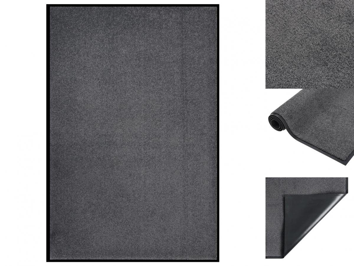 Fußmatte Türmatte Fußmatte 80x120 cm Anthrazit Schmutzfangmatte Türvorleger, vidaXL, Rechteck, Höhe: 120 mm