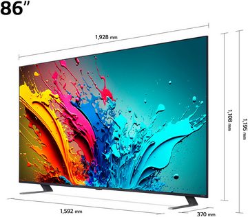 LG 86QNED85T6C QNED-Fernseher (217 cm/86 Zoll, 4K Ultra HD, Smart-TV)