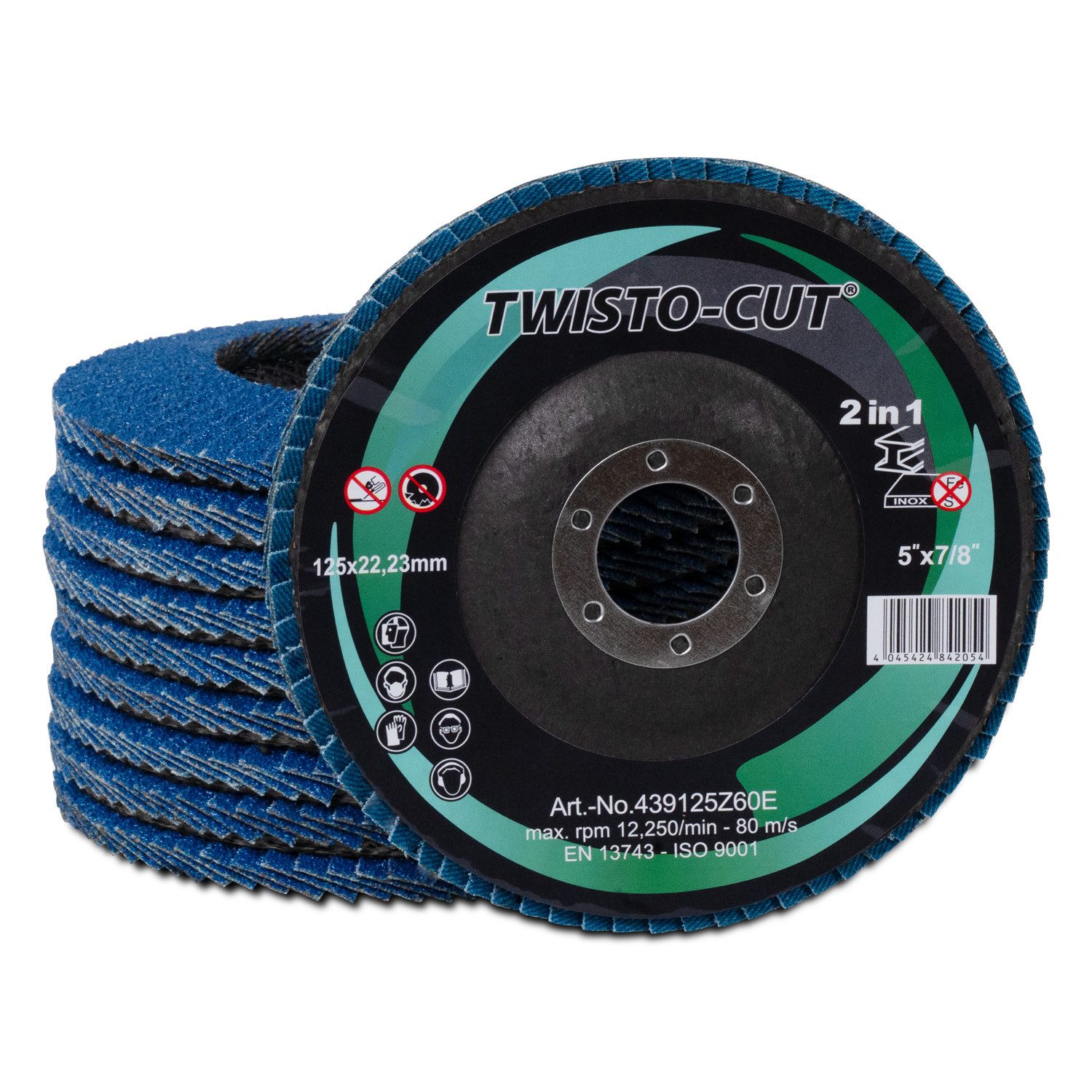 TWISTO-CUT Fächerschleifer Fächerscheibe 125 mm Korn günstig online kaufen