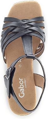 Gabor Comfort 22.723 Sandalette aus echtem Leder, in modischer Karreeform