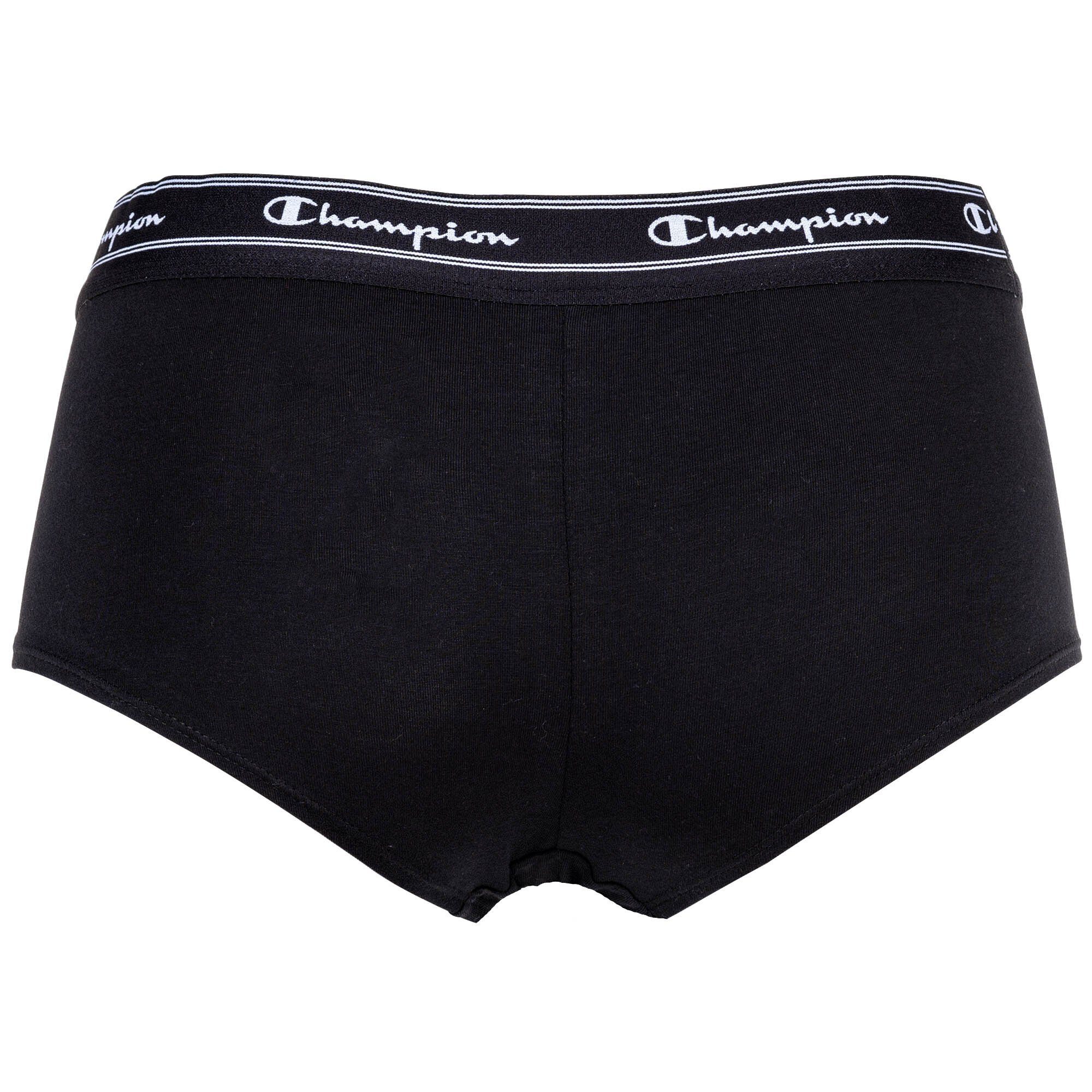 2er Hipster Logo-Bund Pack Pants, Weiß/Schwarz - Damen Slip Champion