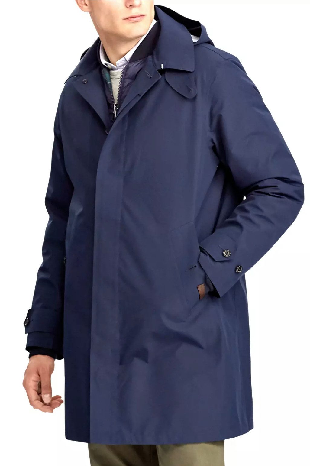 Polo Ralph Lauren 3-in-1-Funktionsmantel Commuter Coat 3 in 1 Parka Bomberjacke Integriertem Schirm und Sturmklappe mit echten Hornknöpfen