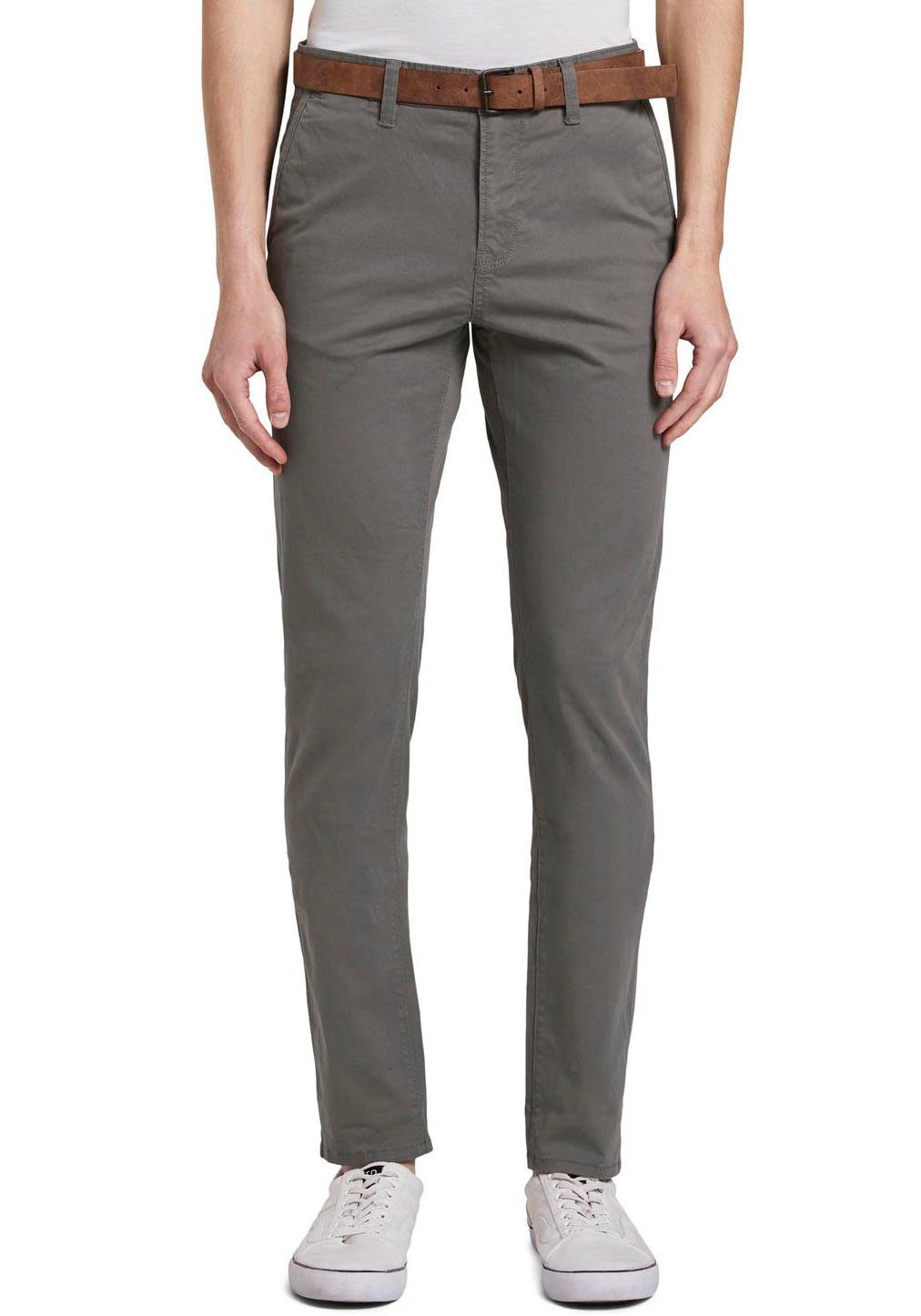 TOM TAILOR Denim Chinohose (mit Gürtel) günstig online kaufen