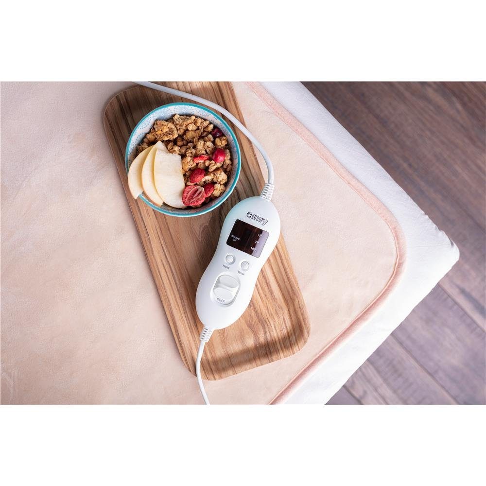 Camry Wärmeunterbett CR 7423, 150 x 80 cm, 5 Heizstufen, waschbar, Temperaturregler, Timer, Rosa