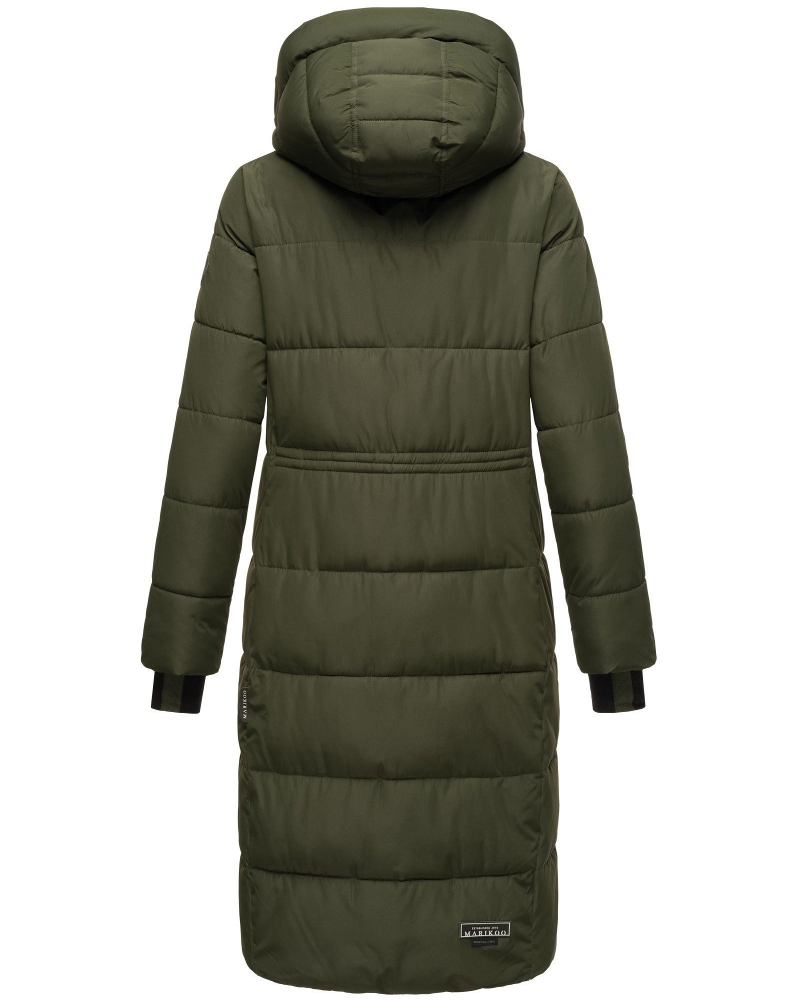 Marikoo Steppjacke Zuraraa XVI langer Winter Mantel gesteppt