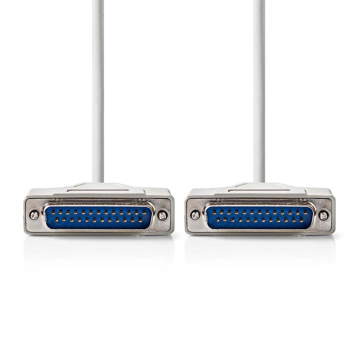 Nedis CCGL52100IV20 USB-Kabel, Serielles Kabel, Serielles Kabel, D-SUB 25-Pin, serielle Datenübertragung, flexible Nutzung für Scanner