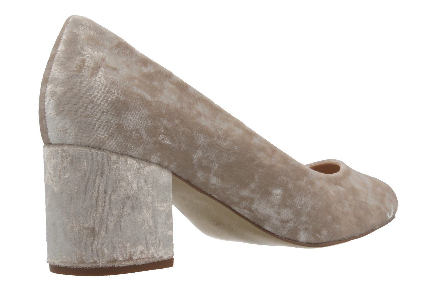 Fitters Footwear 2.978609 Sesy Beige Velvet Pumps
