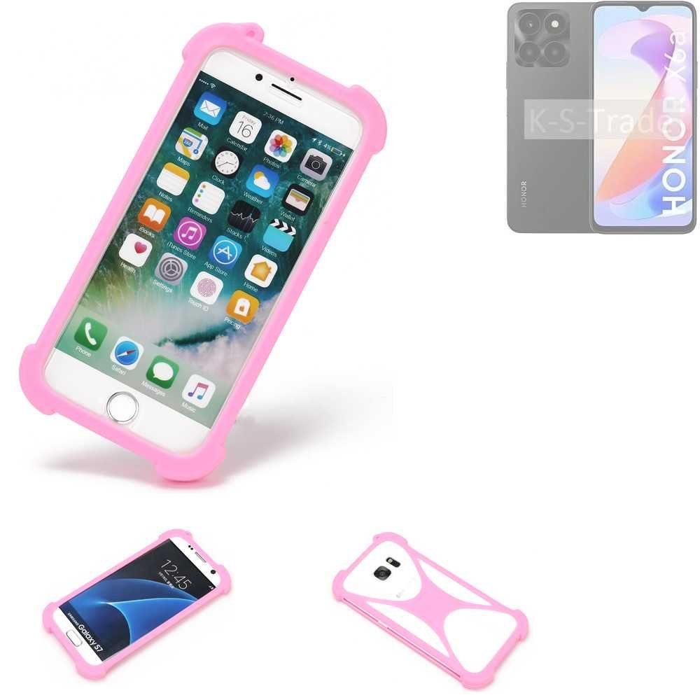 K-S-Trade Handyhülle für Honor X6a, Handy Hülle Schutz Hülle Bumper Silikon Schutz Hülle Cover Case