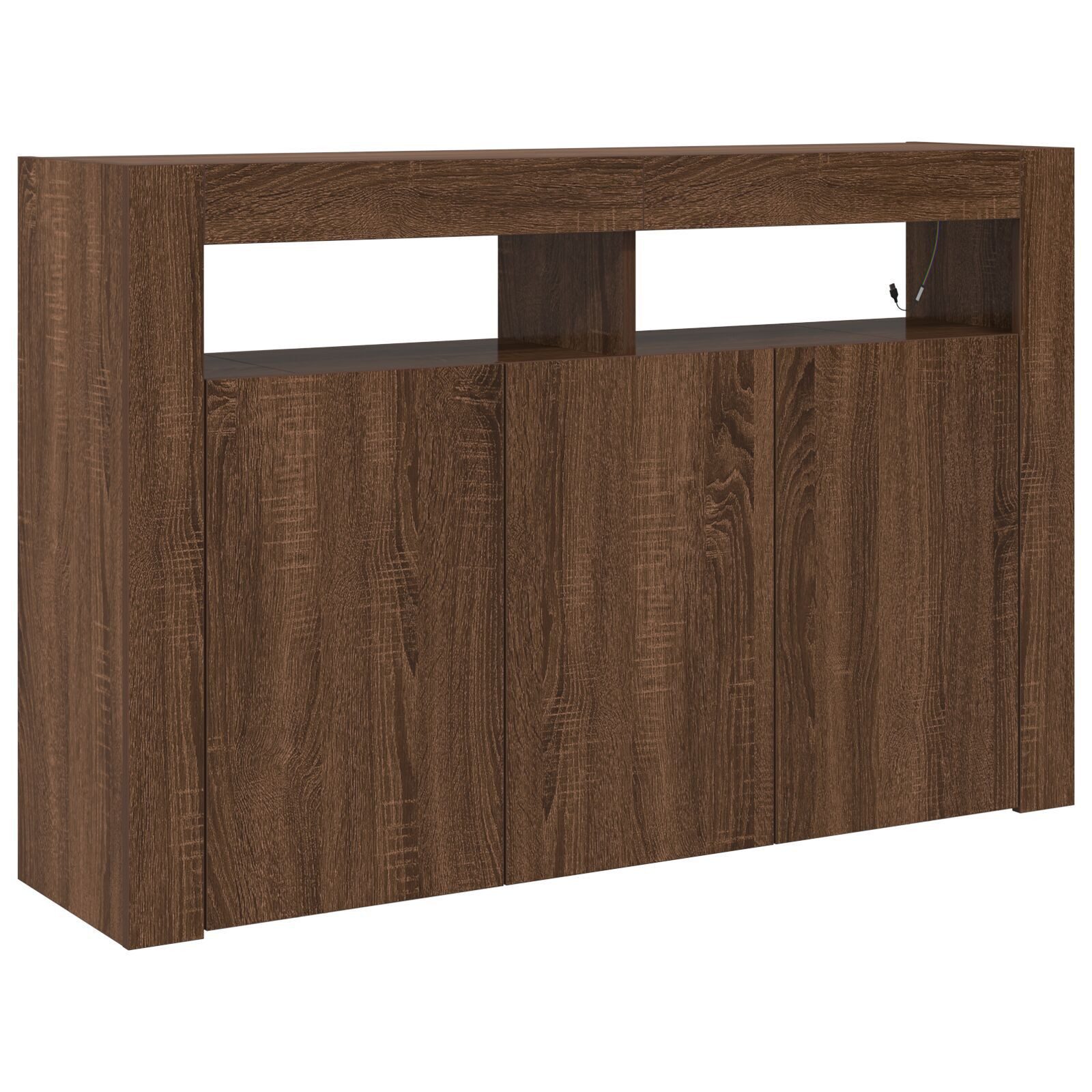 vidaXL Sideboard Sideboard Braune Eiche Verarbeitetes günstig online kaufen