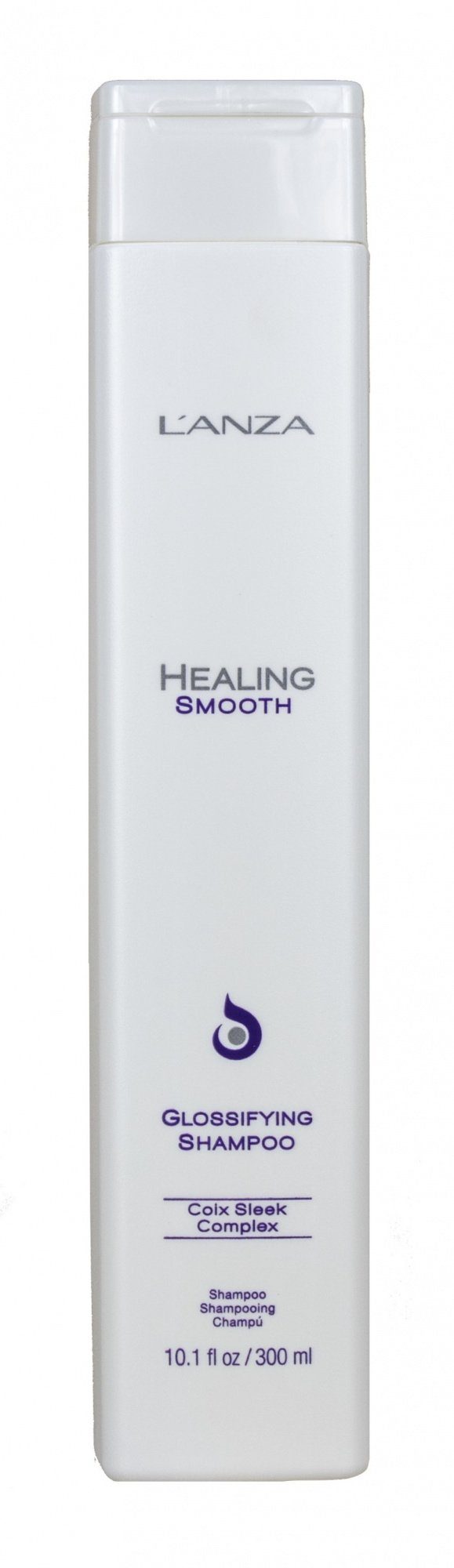 Lanza Haarshampoo Healing Smooth Glossifying Shampoo 300 ml, 1-tlg., für krauses, glanzloses Haar, glättend | Haarshampoos