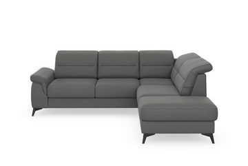 sit&more Ecksofa Sinatra, mit Ottomane, optional mit Kopfteilverstellung und Armteilfunktion