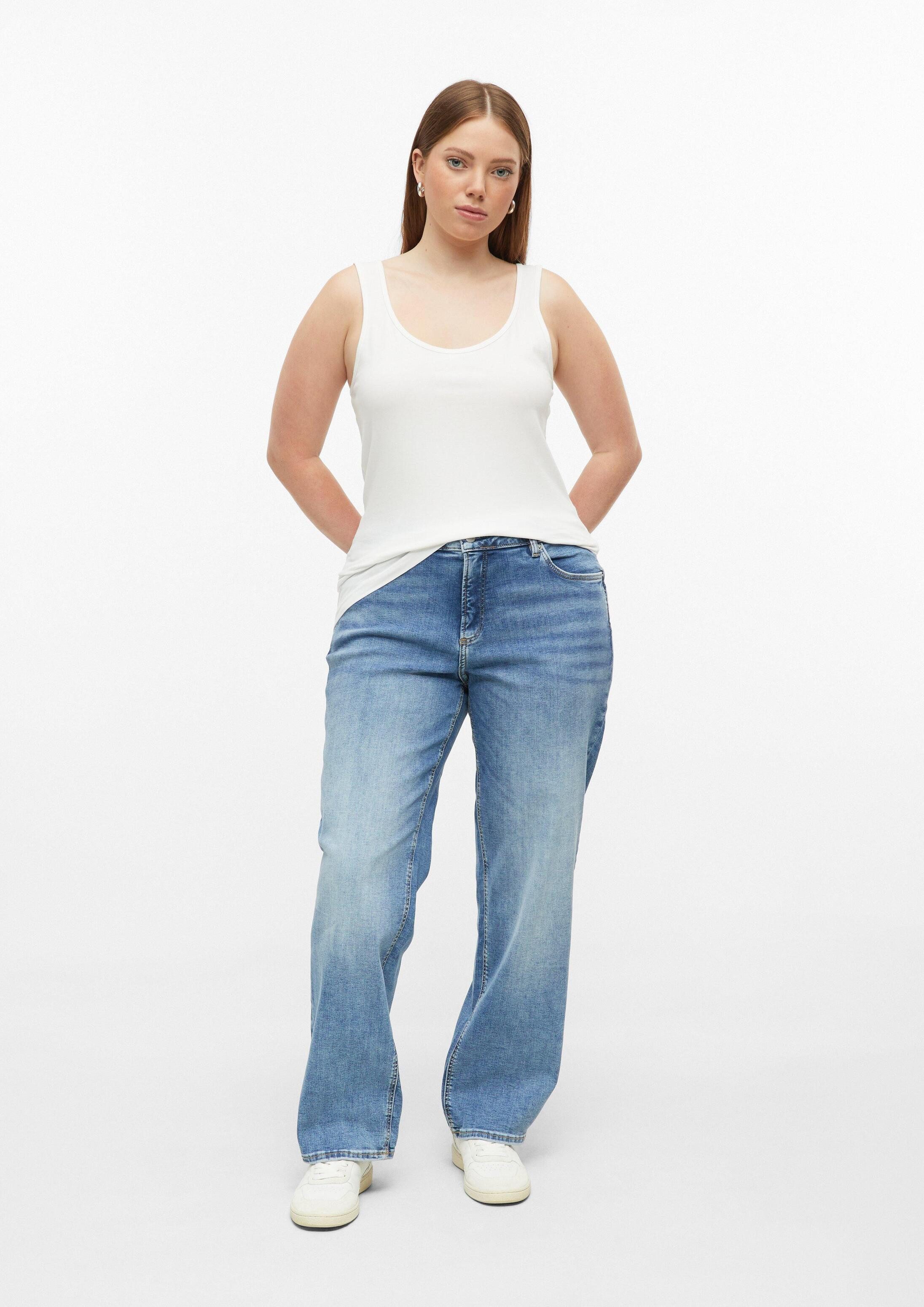 QS Regular-fit-Jeans Jeans-Hose Jeans Straight / Mid Rise / Straight Leg