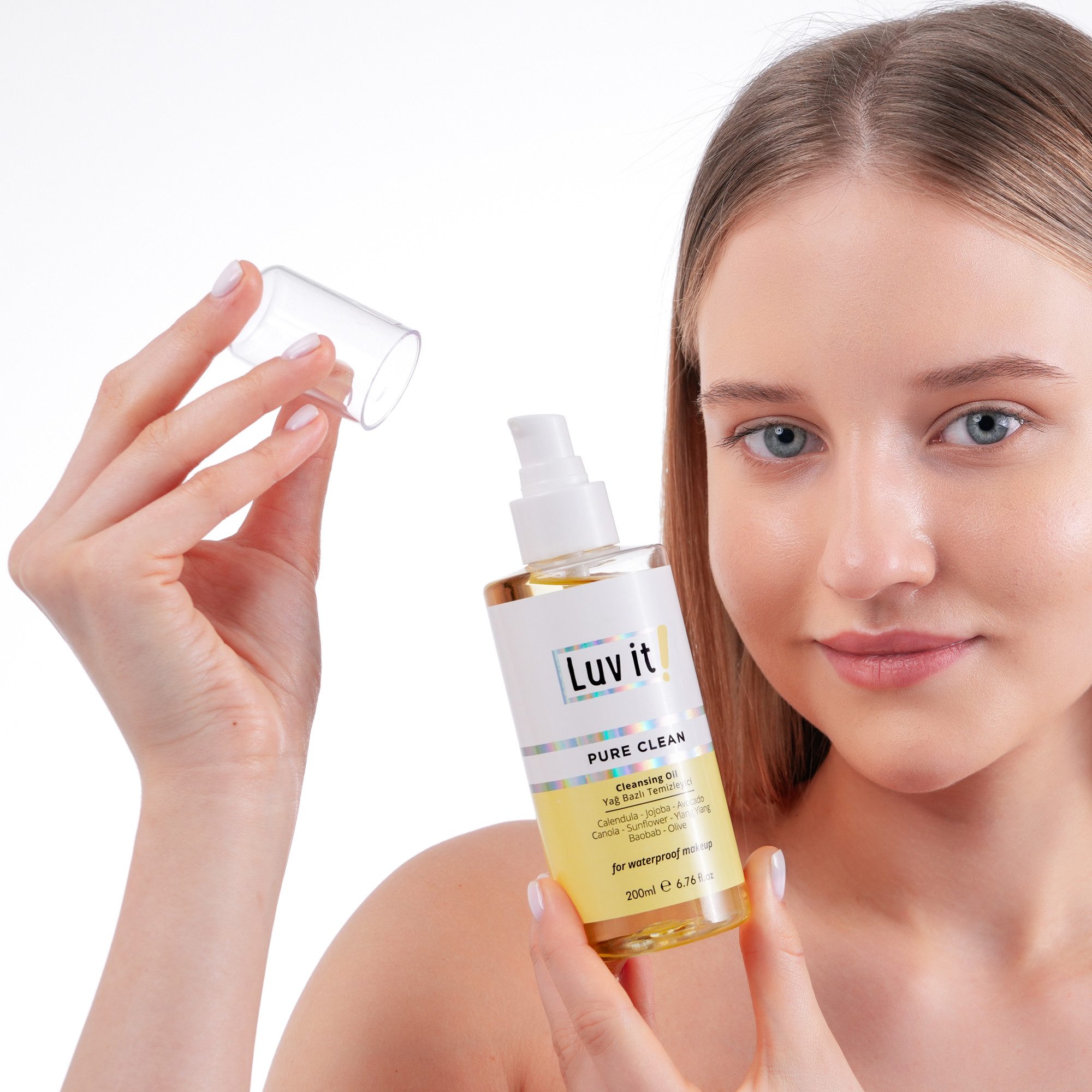 Luv it! Gesichtspflege Ölbasiertes Gesichtsreinigungs-Gel, Ölbasiertes Reinigungsgel für Double Cleansing