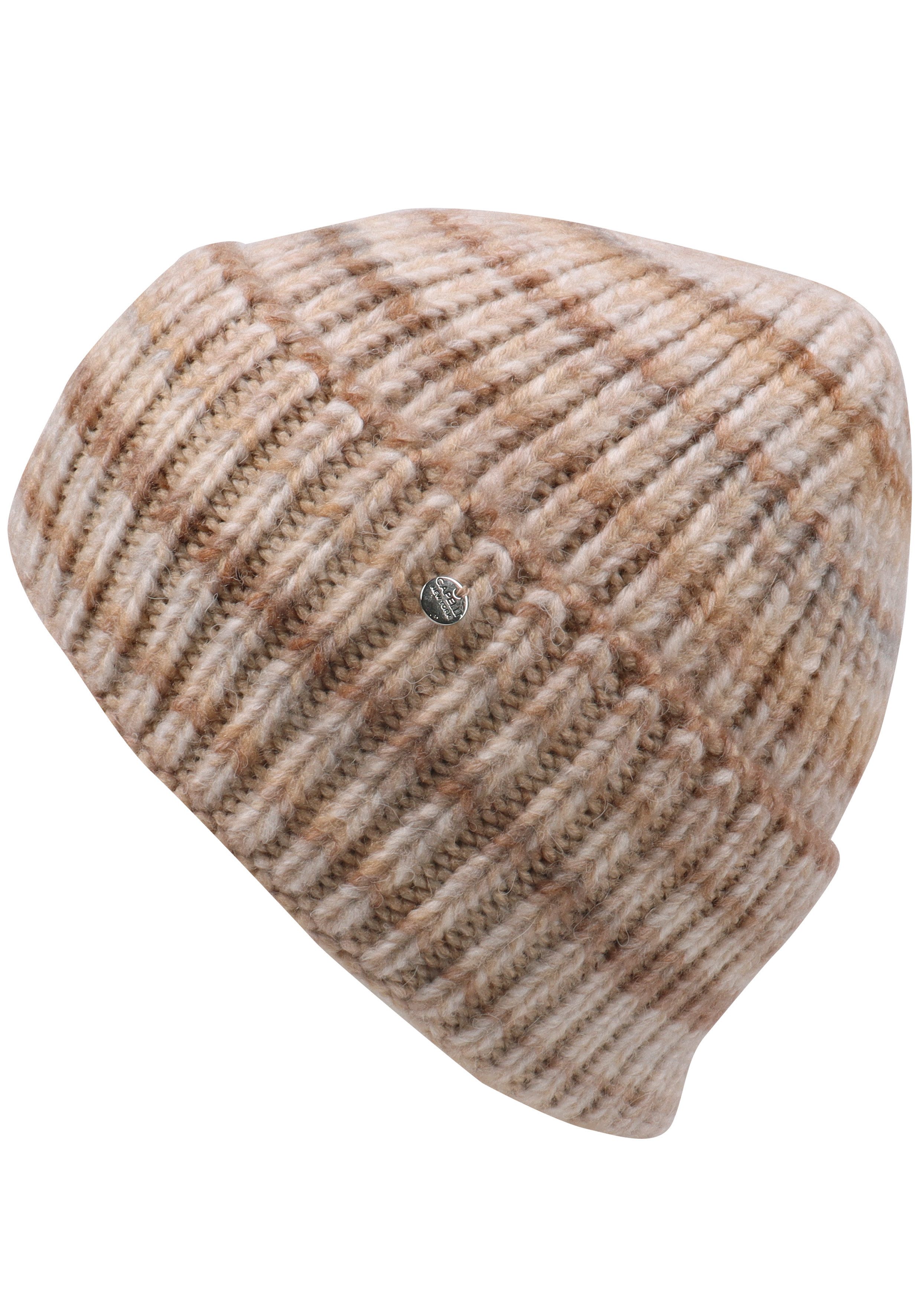 Capelli New York Beanie (Packung) mit Farbverlauf, Rippstrick, Wollanteil, wärmend