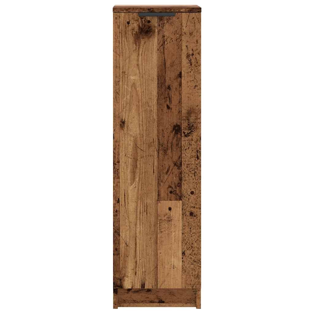 vidaXL Schuhregal Schuhschrank Altholz-Optik 29,5x35x100,5 cm Holzwerkstoff, 1-tlg. – Bild 4 von 5