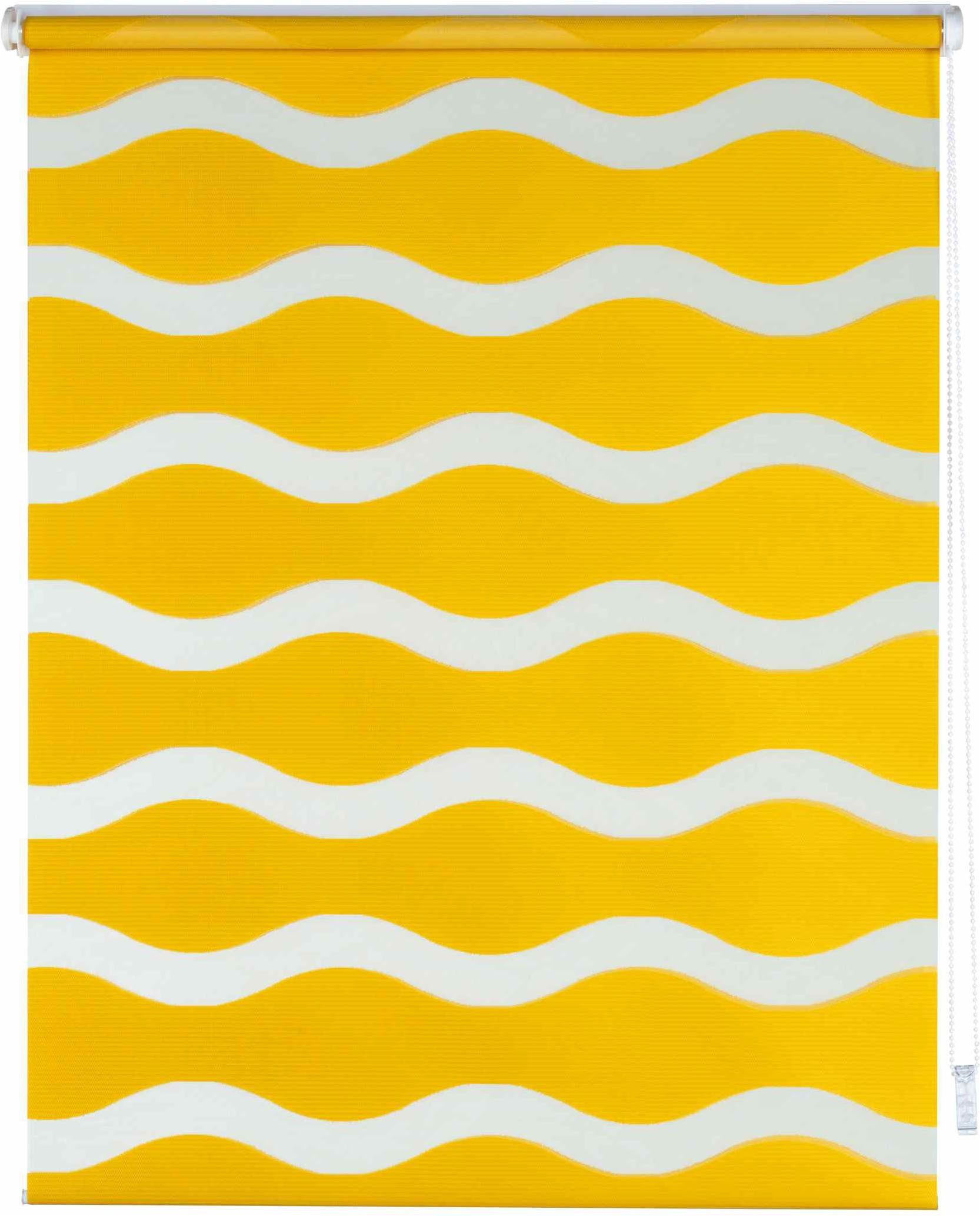 Doppelrollo Welle, K-HOME, Lichtschutz, ohne Bohren, Klemmfix, im Festmaß