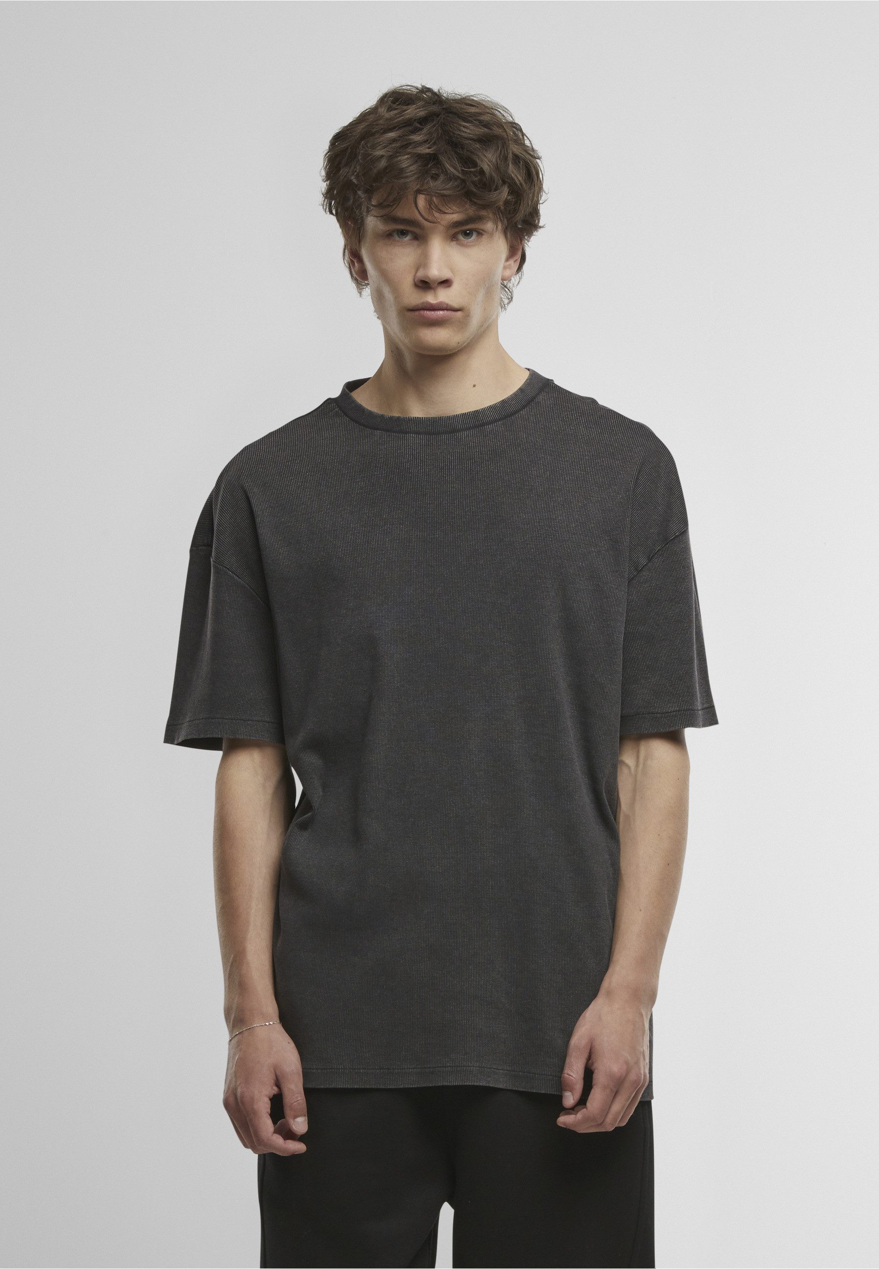URBAN CLASSICS T-Shirt Urban Classics Washed Rib Tee (1-tlg) – Bild 3 von 5