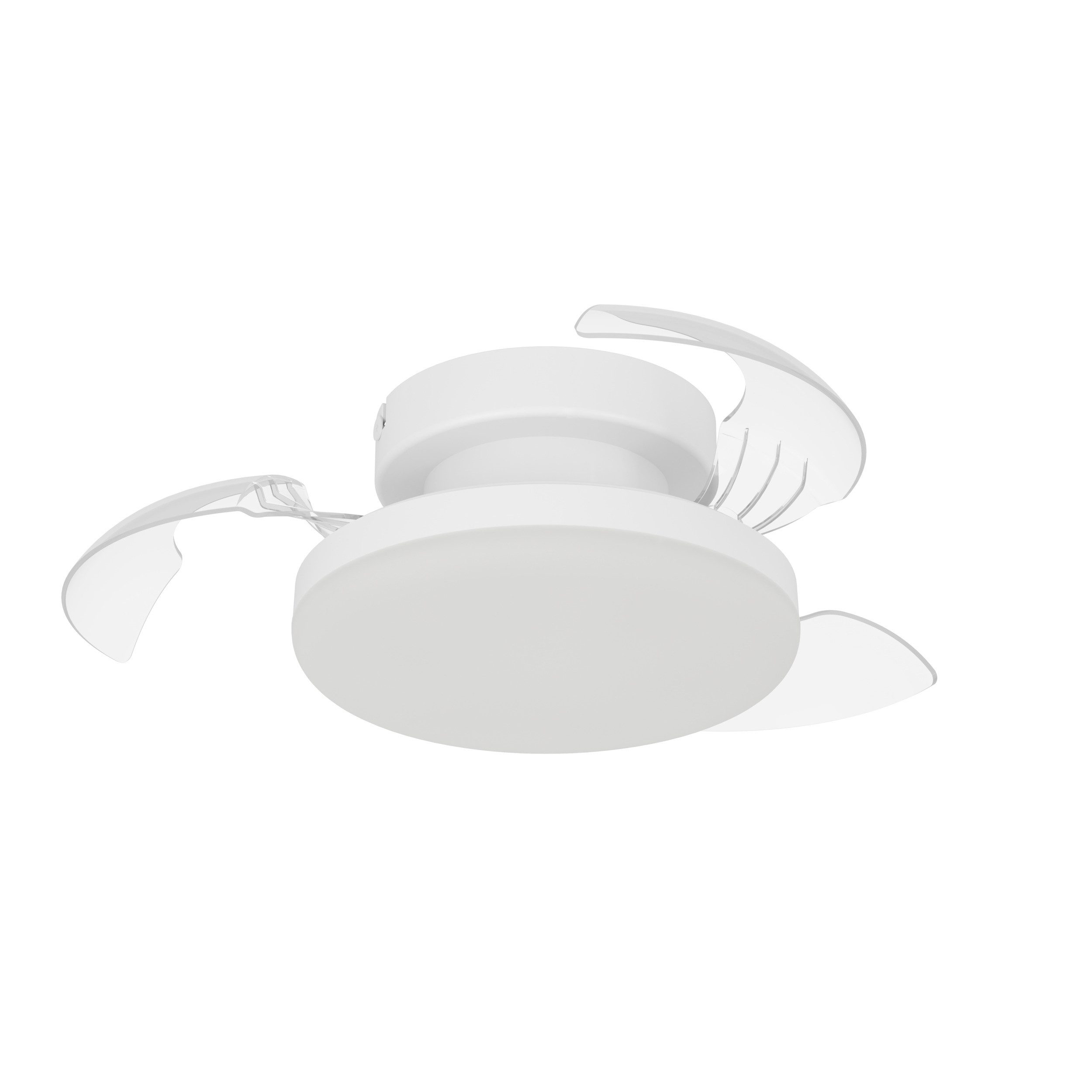 EGLO LED Deckenleuchte HOVLEY, CCT - über Fernbedienung, Fernbedienung, Infrarot inkl., Ventilatorfunktion, LED fest integriert, Neutralweiß, Kaltweiß, Warmweiß, LED Ventilator mit Beleuchtung - in weiß - Ø41cm - 3 Geschwindigkeiten