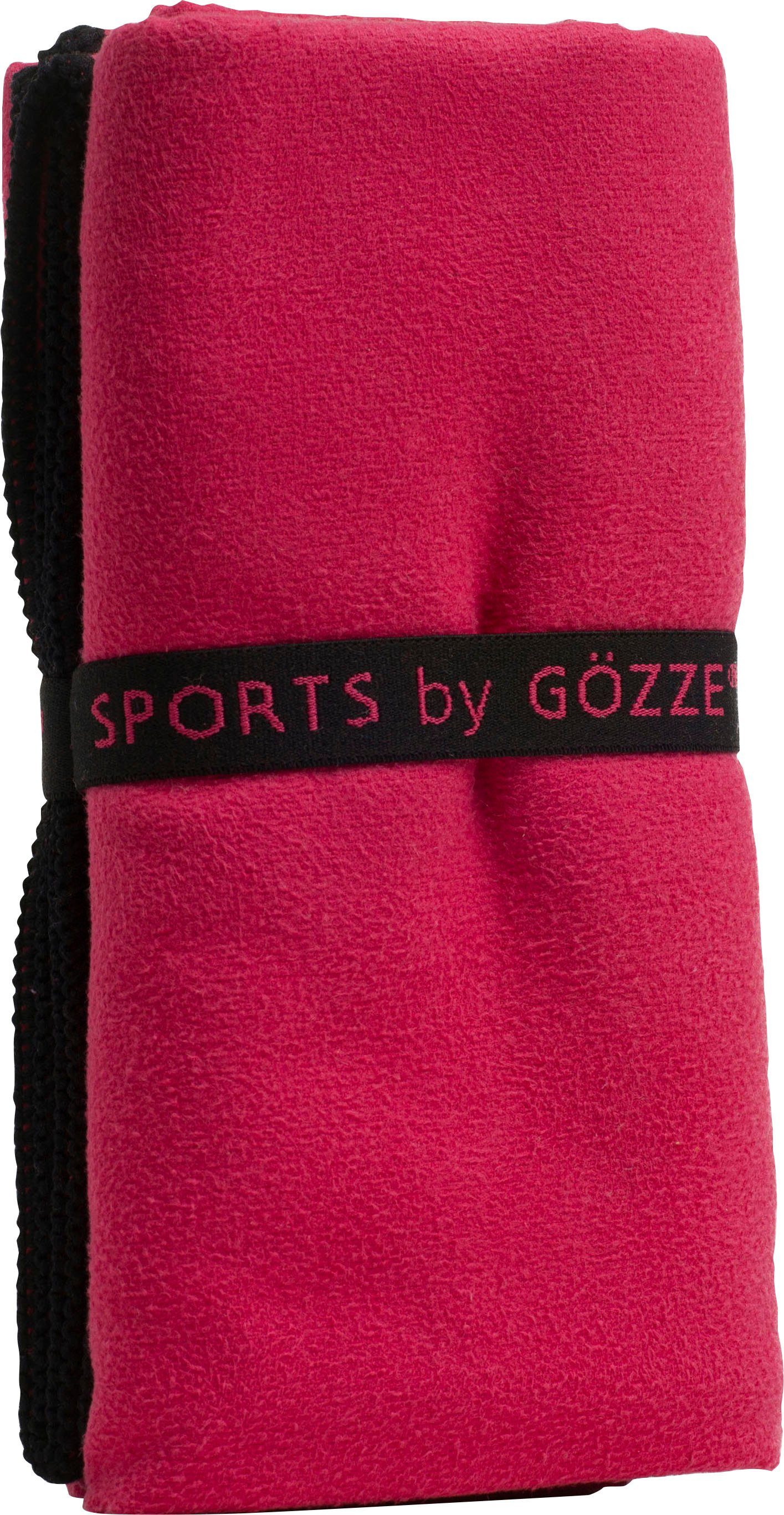 Gözze, Sporthandtuch, pink 110x175 Microfaser durch (1-St), by Größe trocknend Gözze schnell Badetuch Microfaser cm, Sports