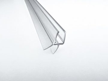 Kristhal Dusch- & Baddesign Duschdichtung Schleiflippendichtung mit Abtropfleiste u. Schleiflippe unten, L: 75 cm