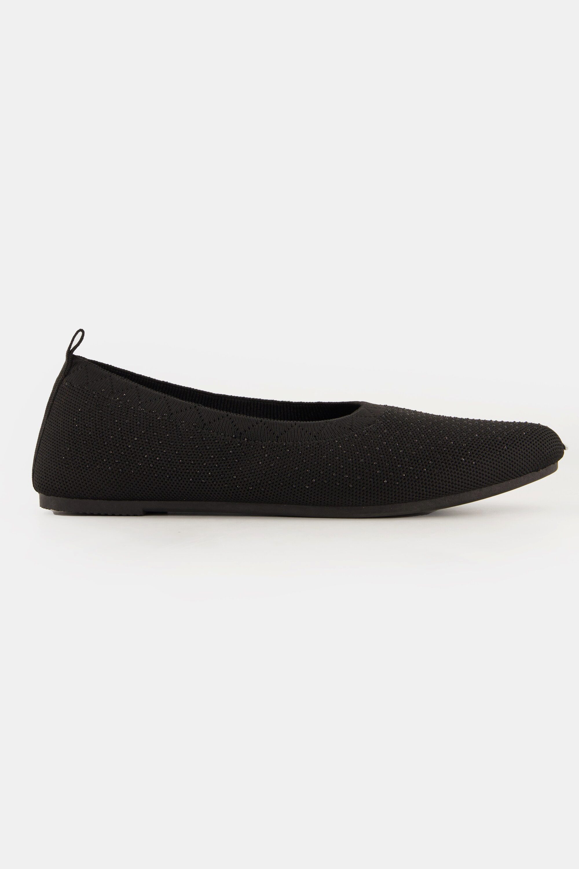 Ulla Popken Strick-Ballerinas Ziersteine Wechselfußbett Ballerina günstig online kaufen