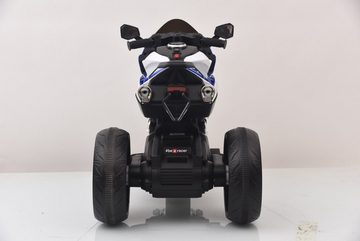 TOYAS Elektro-Kinderauto Kinder Dreirädriges Motorrad 12V Bluetooth MP3 USB Funktion LED Licht