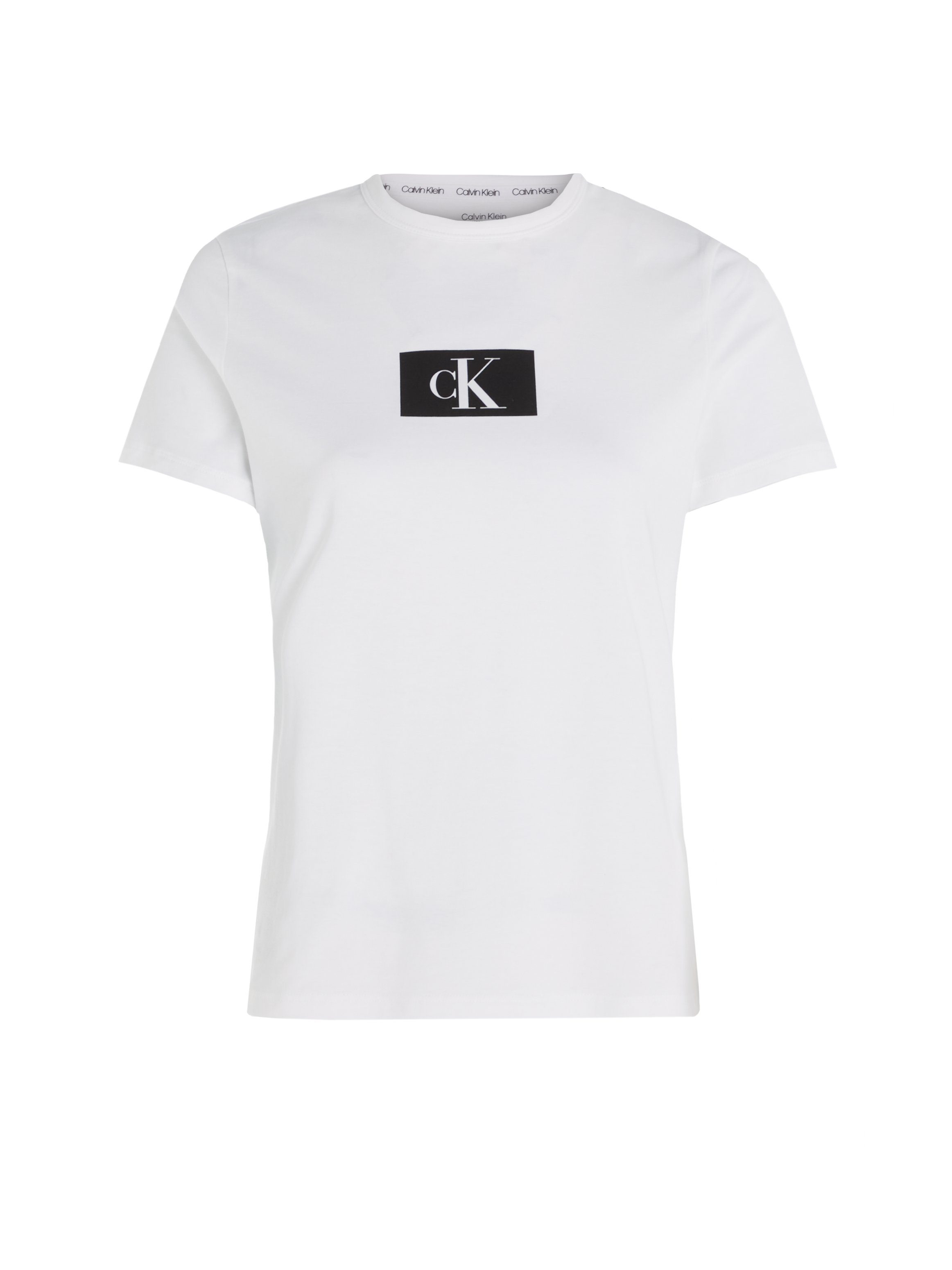 WHITE Calvin Klein CREW S/S Kurzarmshirt NECK Underwear