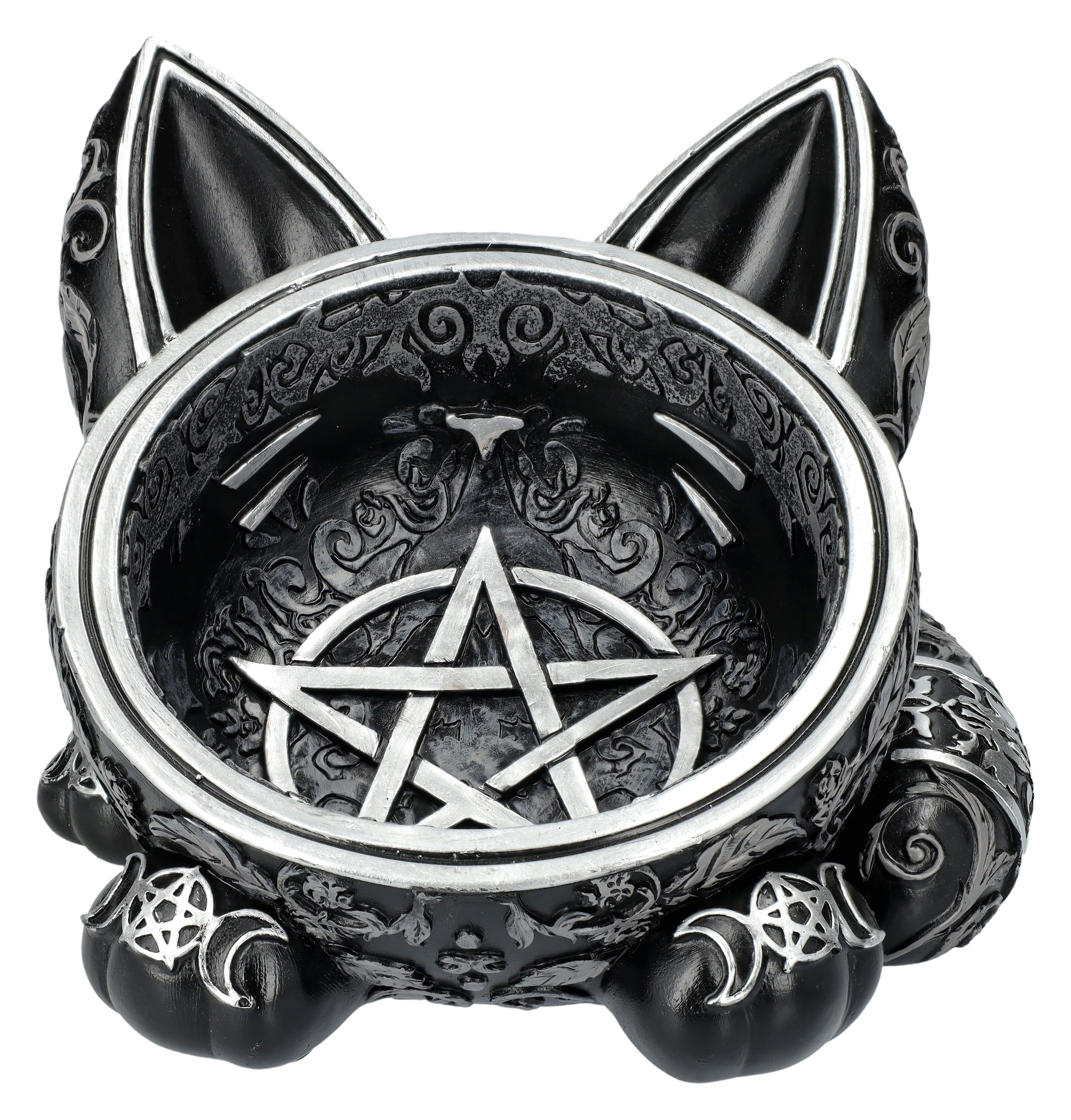 Dekoschale Schale - Black Cat Magic - Dekoschale Nemesis Now Katze Pentagramm