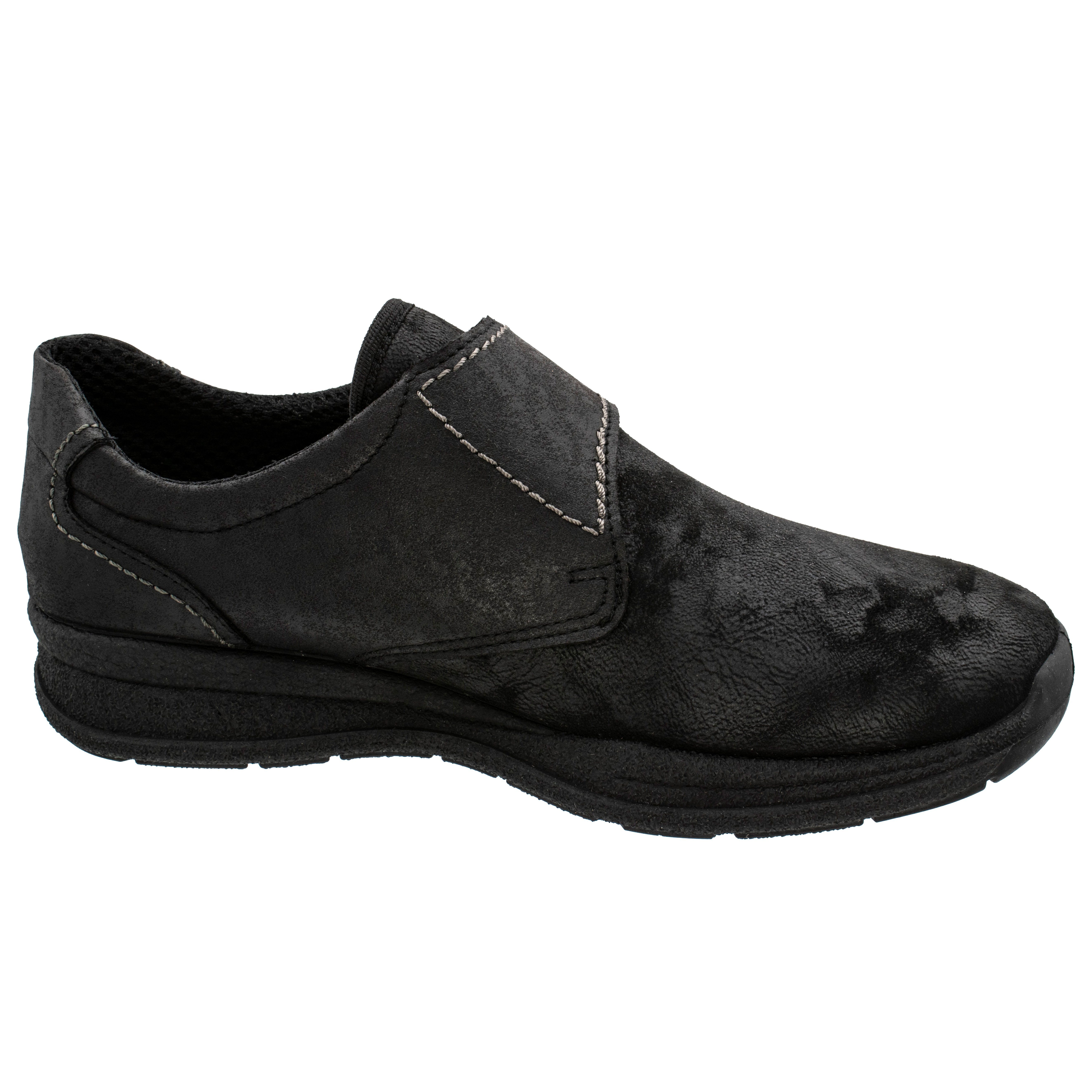Fischer-Markenschuh Paul Klettschuh aus Stretchmaterial / Veloursleder, Einlegesohle herausnehmbar