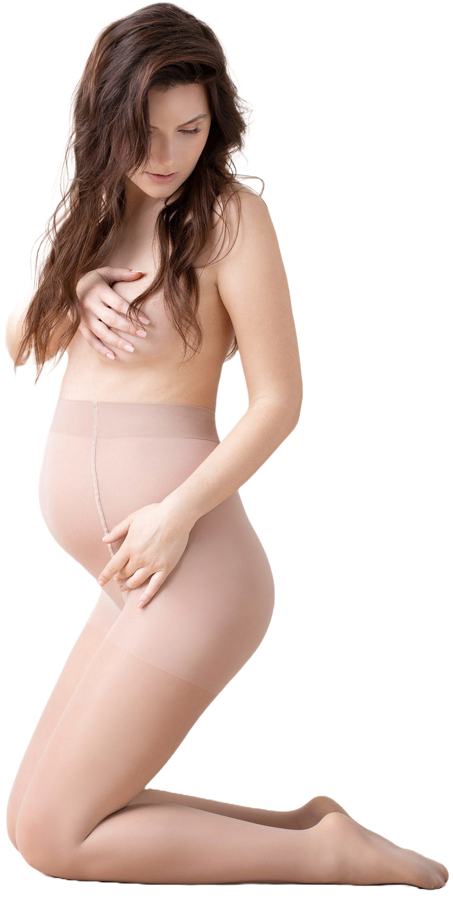 Fiore Umstandsstrumpfhose Bodycare (Packung 1 St. 1 Paar) Umstandsstrumpfhose 20DEN