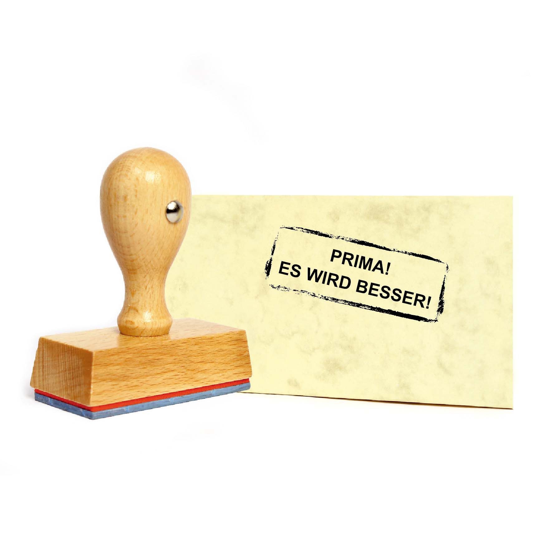 Dekolando Stempel Lehrerstempel Schule PRIMA ES WIRD BESSER Bürostempel