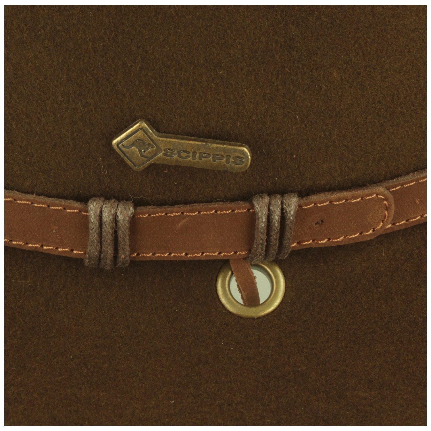 Scippis Filzhut Knautschbarer Outdoorhut mit Kinnband aus 100% Wolle