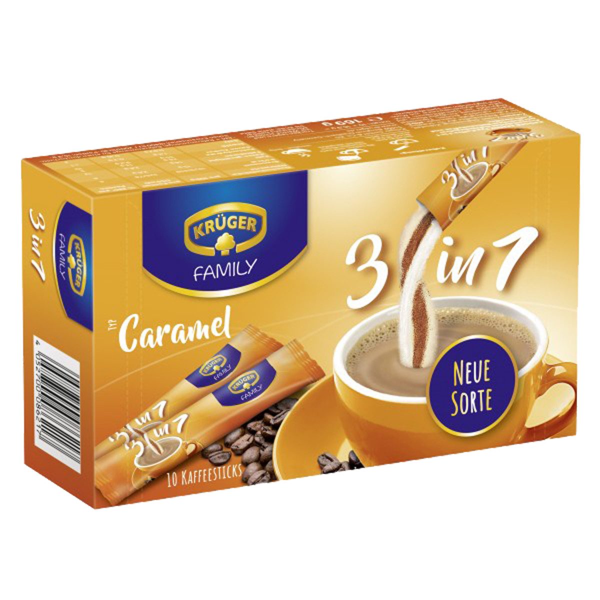 Krüger Kaffee, Krüger Family 3 in 1 Typ Caramel 169g
