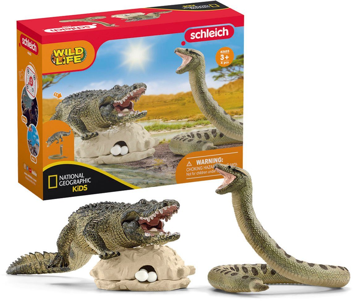 Schleich® Spielfigur WILD LIFE, Gefahr im Sumpf (42559)