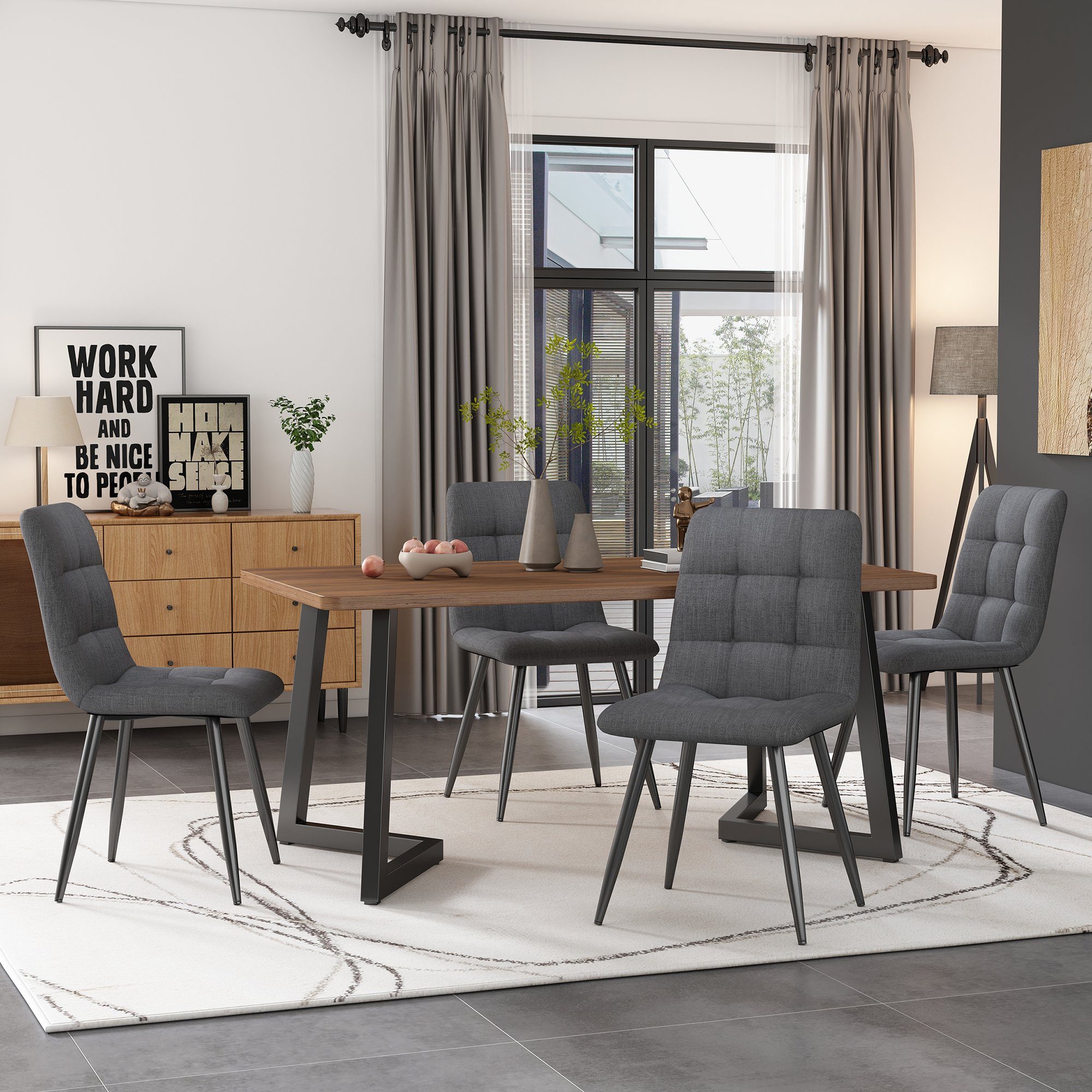 HAUSS SPOLE Esstisch 117x68cm (1-St), Gestell günstig online kaufen