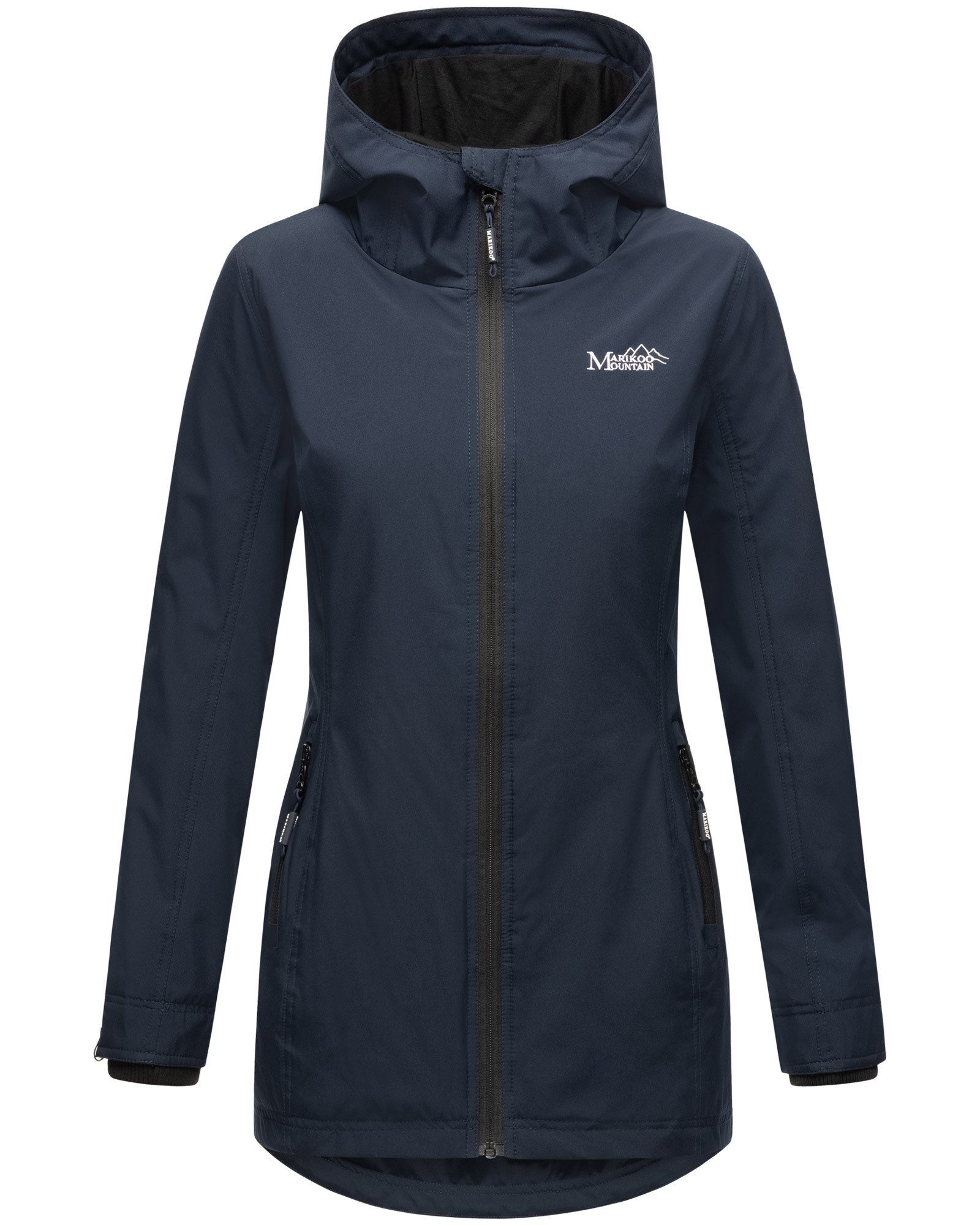 Marikoo Outdoorjacke Honigbeere sportliche Übergangsjacke mit Kapuze
