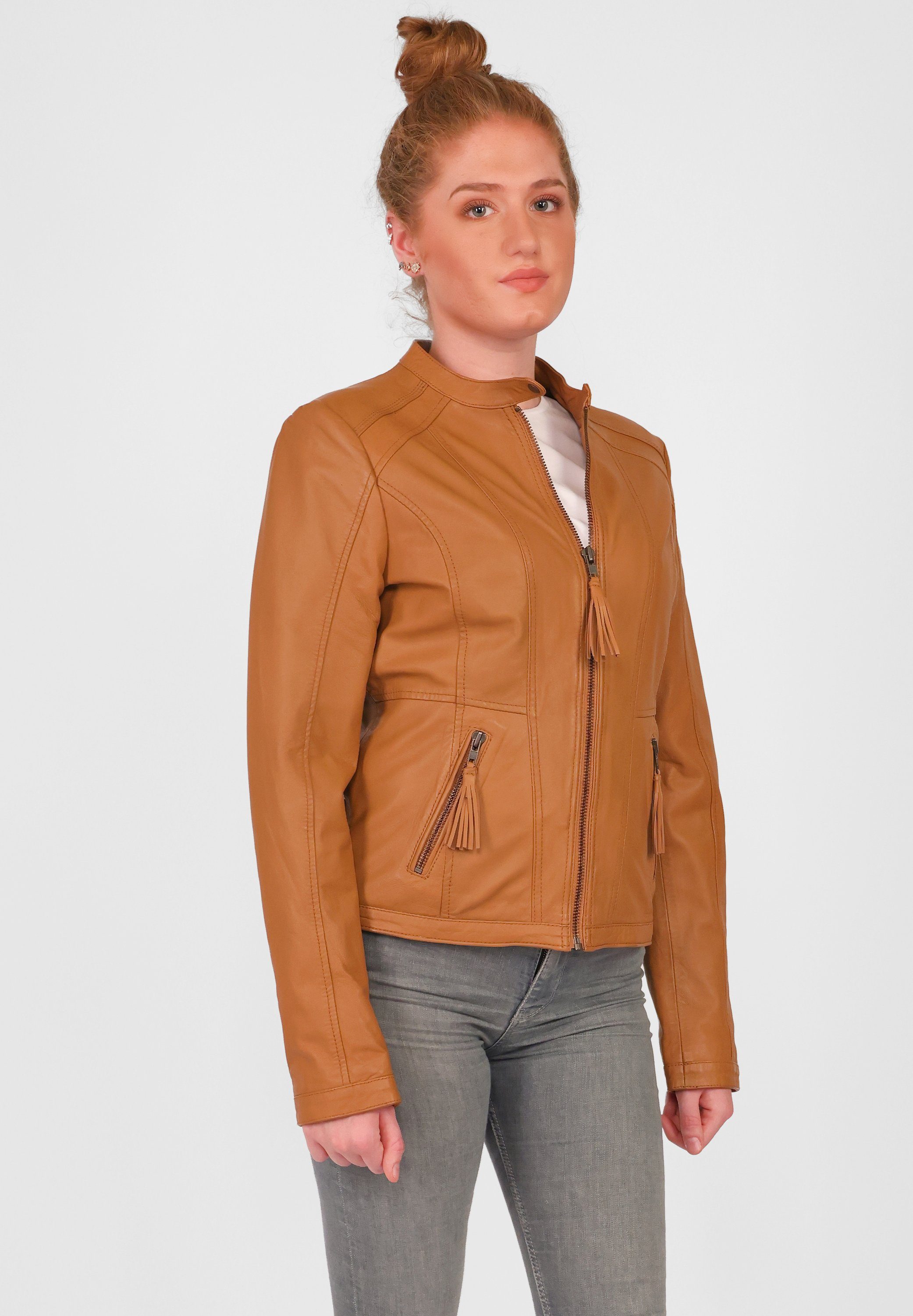 JCC Bikerjacke 6011099-2 cognac