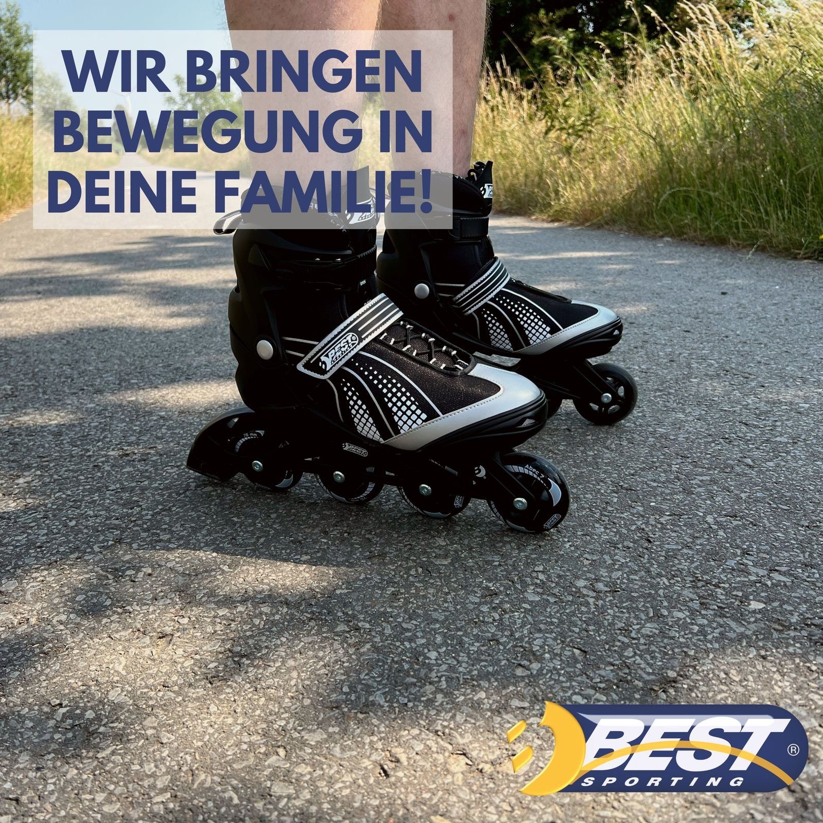 Best Sporting Schlittschuhe Inline Skates Kinder I Rollschuhe größenverstellbar