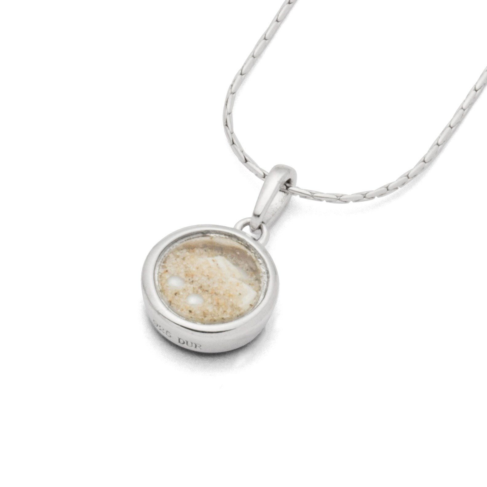 Kettenanhänger DUR Schmuck: Anhänger "Sandsturm" klein mit Strandsand P3187