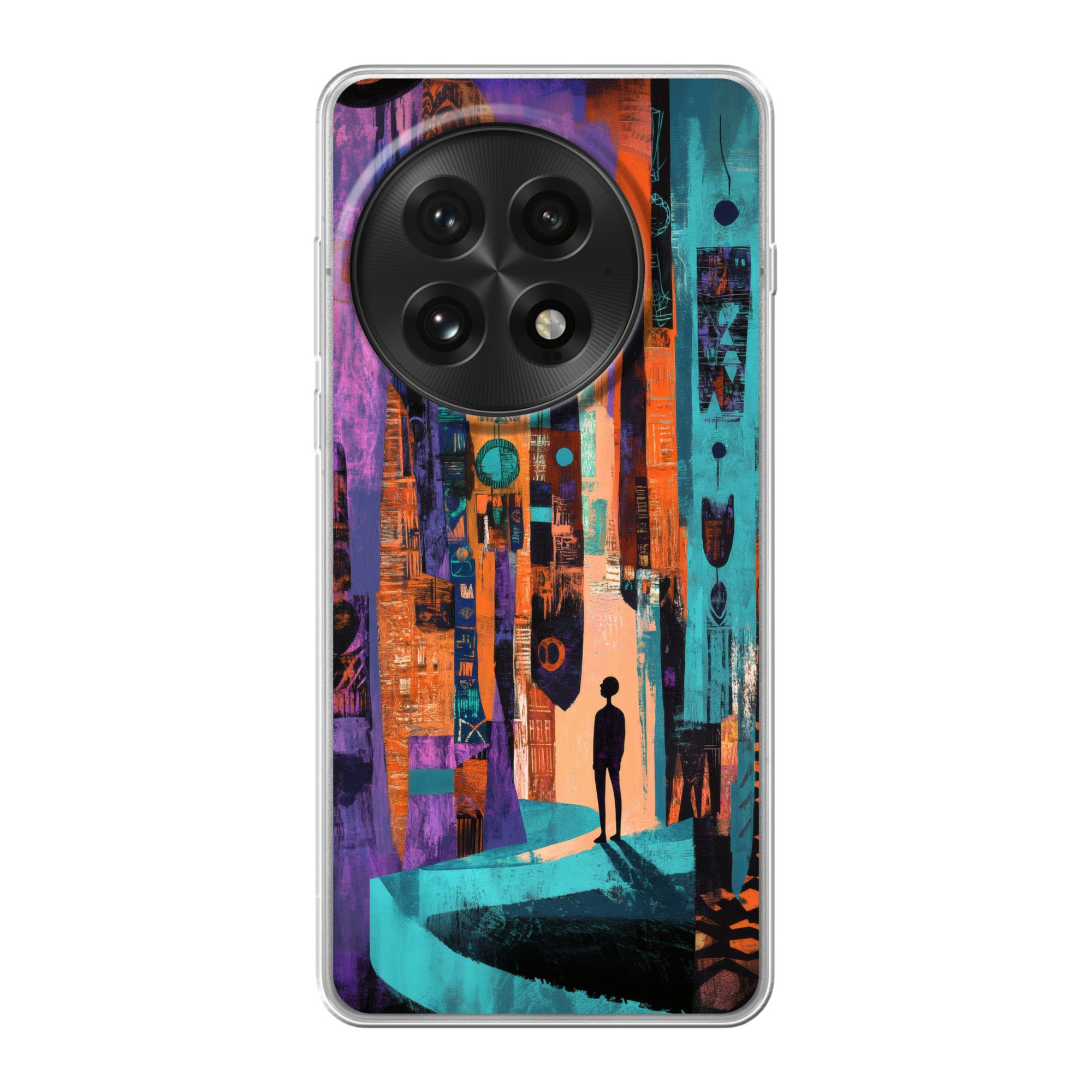 MuchoWow Handyhülle für OnePlus 13 Abstrakt - Figuren - Farbenfroh, Phone Case, Silikon, Schutzhülle Dünn