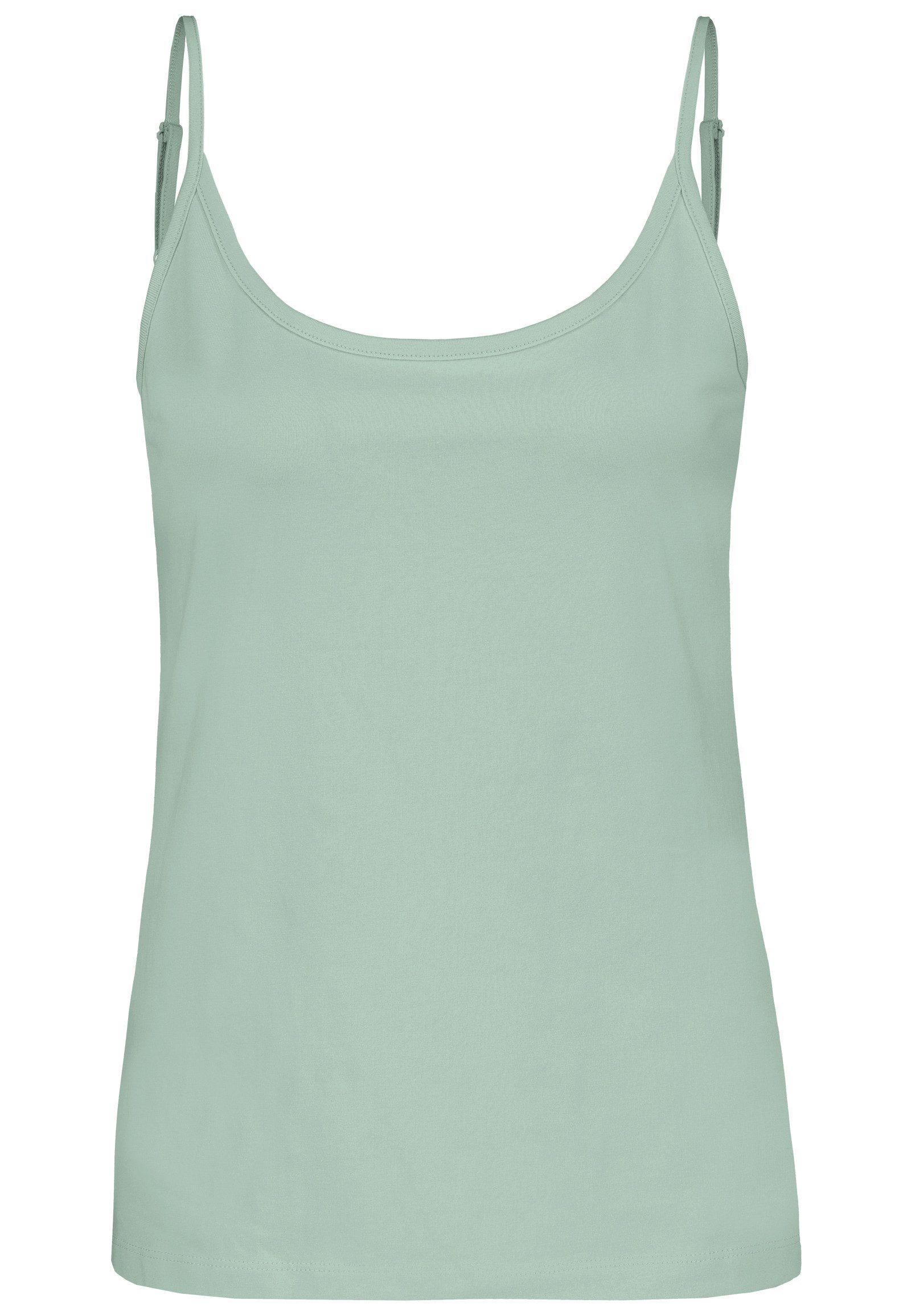 SUBLEVEL Shirttop Spaghettiträger-, einfarbig, Baumwolle, 4er-Pack (4-tlg) Strap-Top 4er-Pack