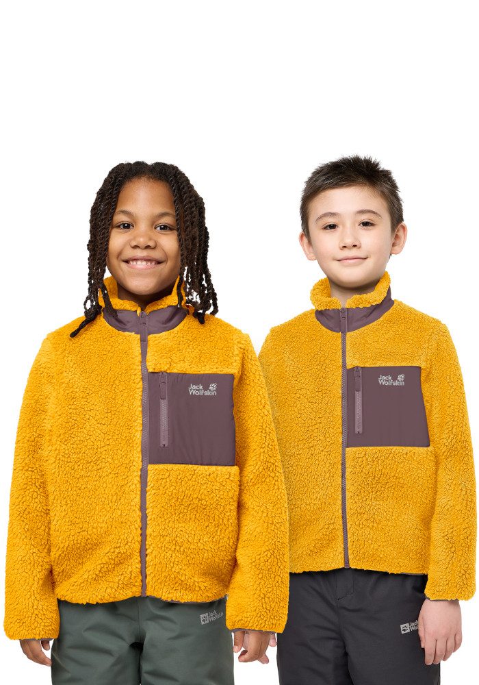 Jack Wolfskin Fleecejacke ICE CURL JACKET K Fleecejacke, kuschelig, warm und atmungsaktiv