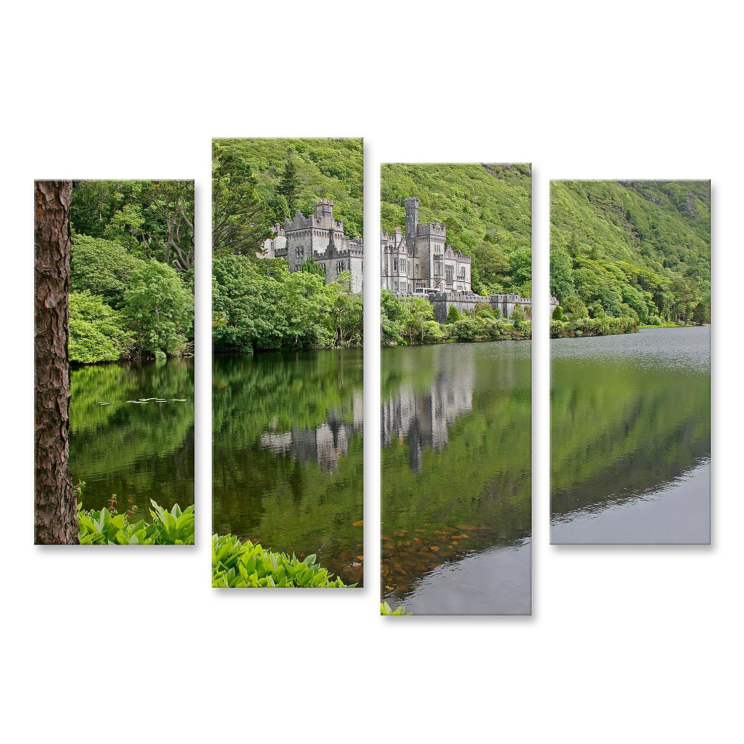 islandburner Leinwandbild Kylemore Abbey Burg Galway Irland Bilder