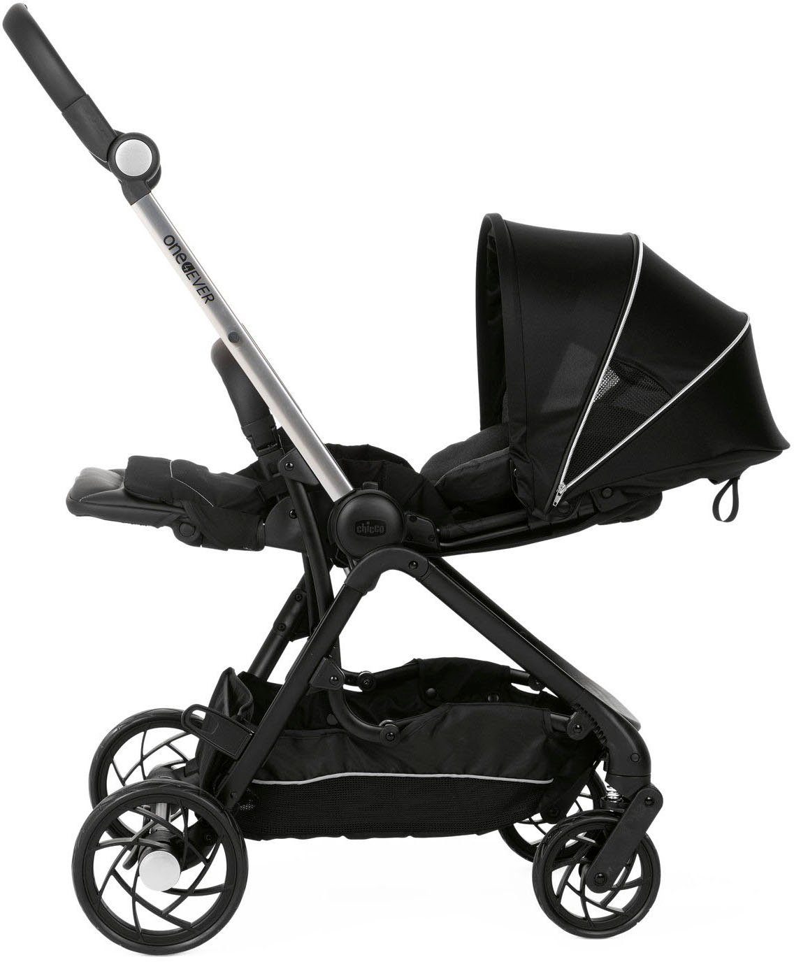 Chicco Kombi-Kinderwagen mit black, Kinderwagen pirate zwei Sitzen One4ever,