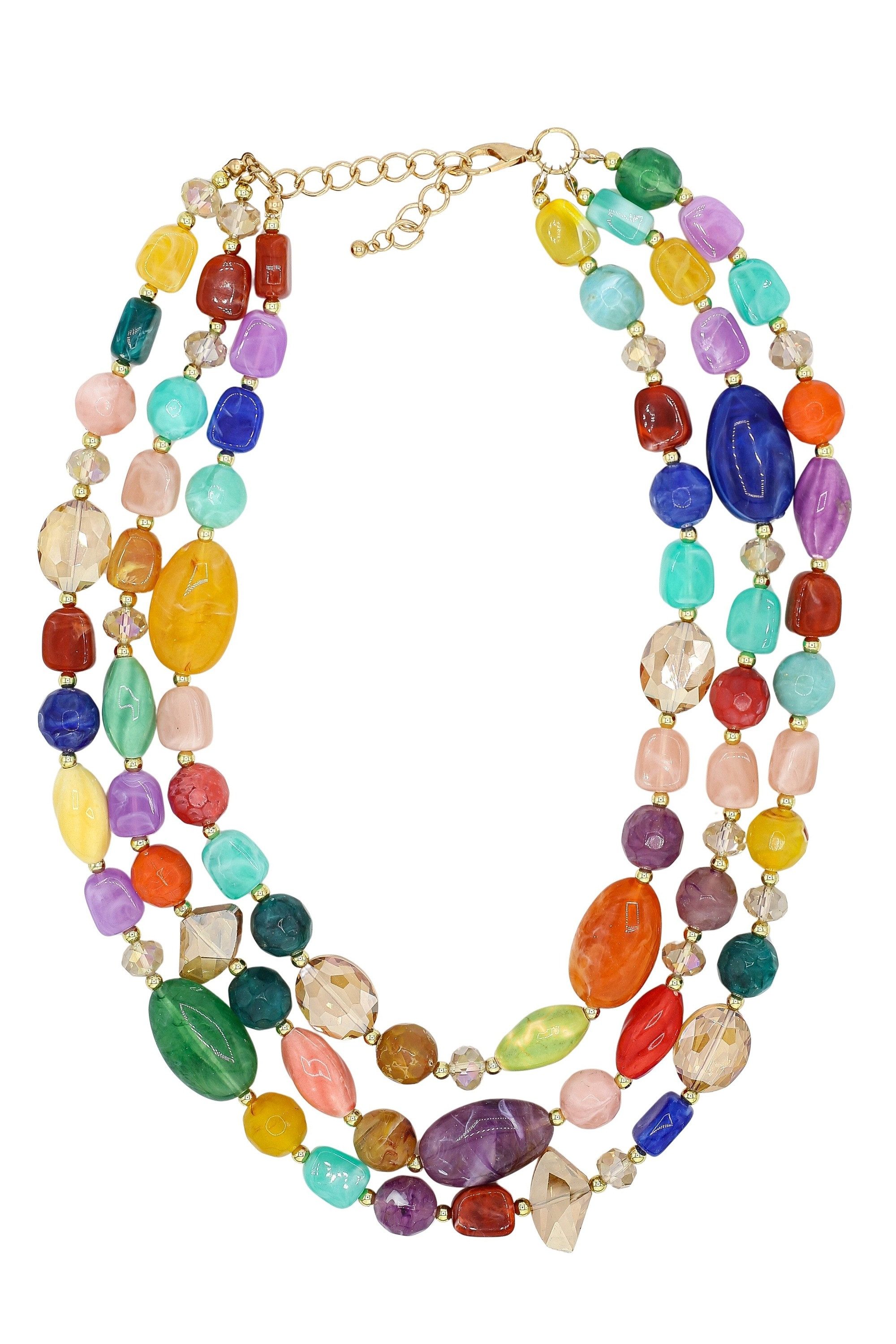 COLLEZIONE ALESSANDRO Kette mit Anhänger Lumière, in strahlenden Farben, mit Glas