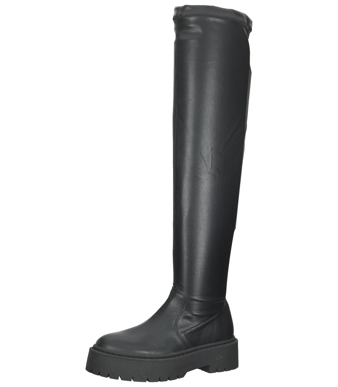 STEVE MADDEN Stiefel Lederimitat Overkneestiefel Schwarz