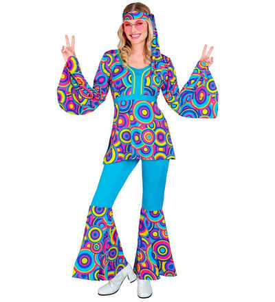 Widmann S.r.l. Kostüm Hippie Kostüm 'Bubbles' für Damen, Blau - Anzug 6
