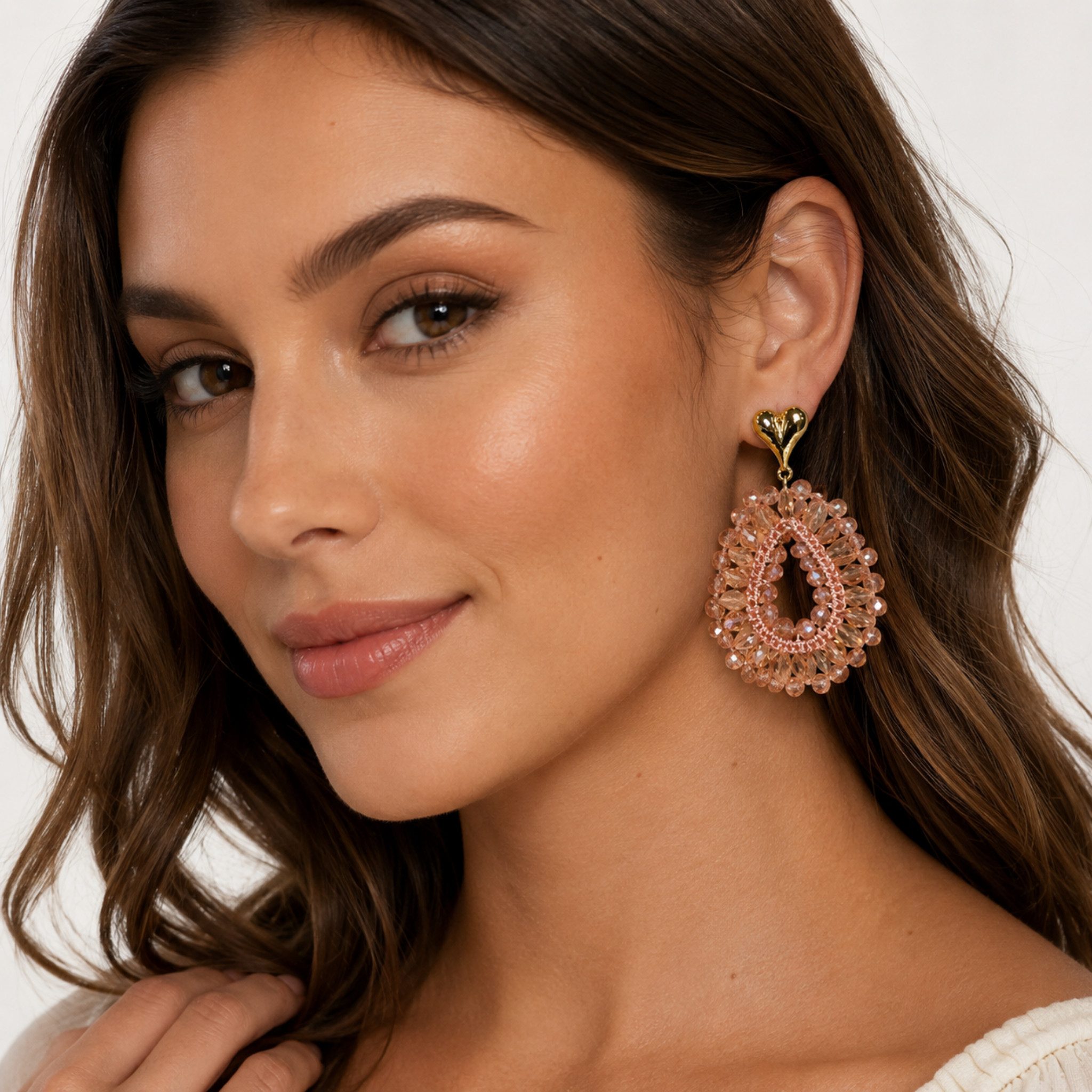 NEXORA Perlenohrringe Statement Ohrringe Damen Tropfen Ohrhänger Elegant Boho Schmuck (1 Paar Ohrringe), Statement-Design, Tropfenform, dekorativer Schmuckbesatz