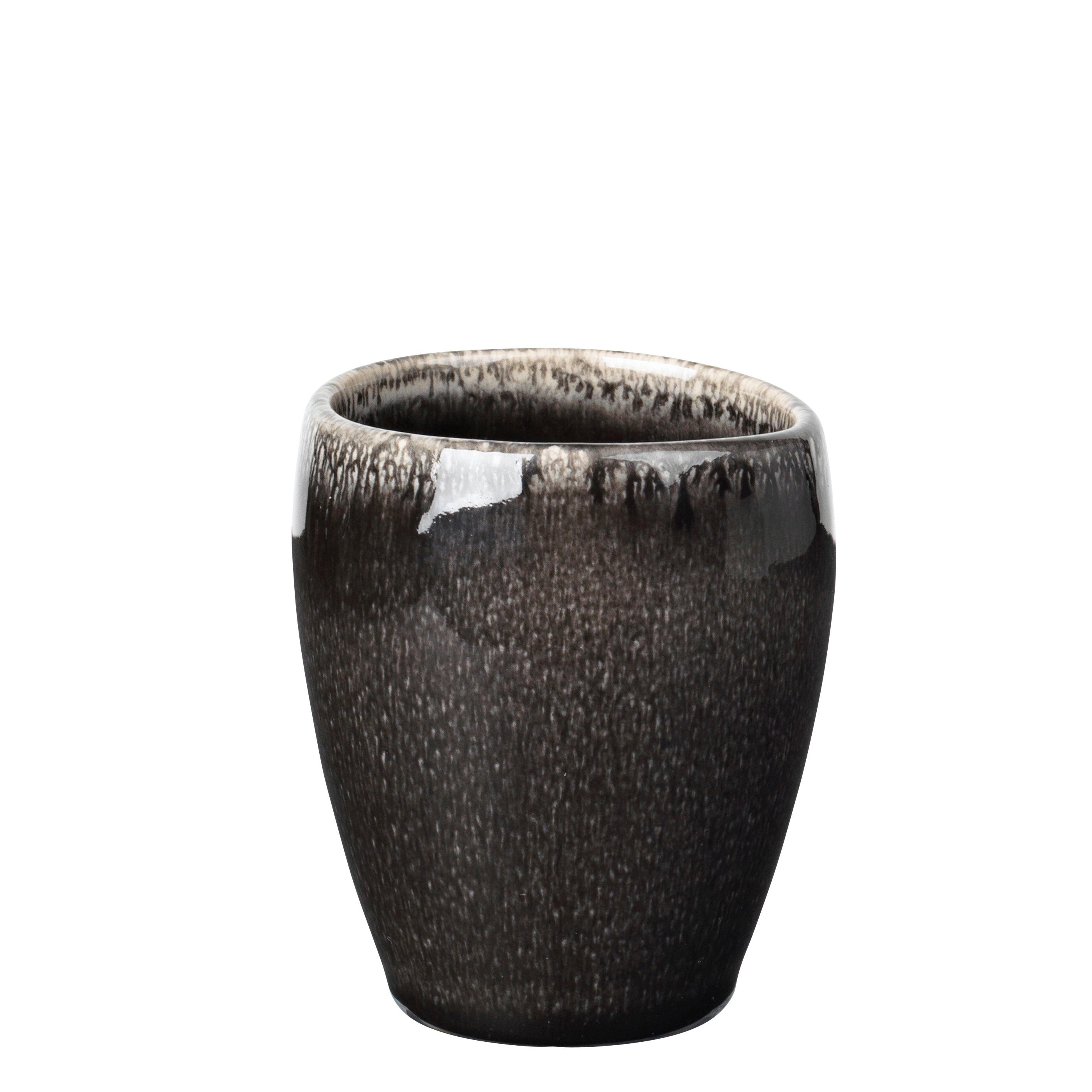 Broste Copenhagen Espressotasse Broste Copenhagen Nordic Coal Espresso Becher 0,1 l, Steingut