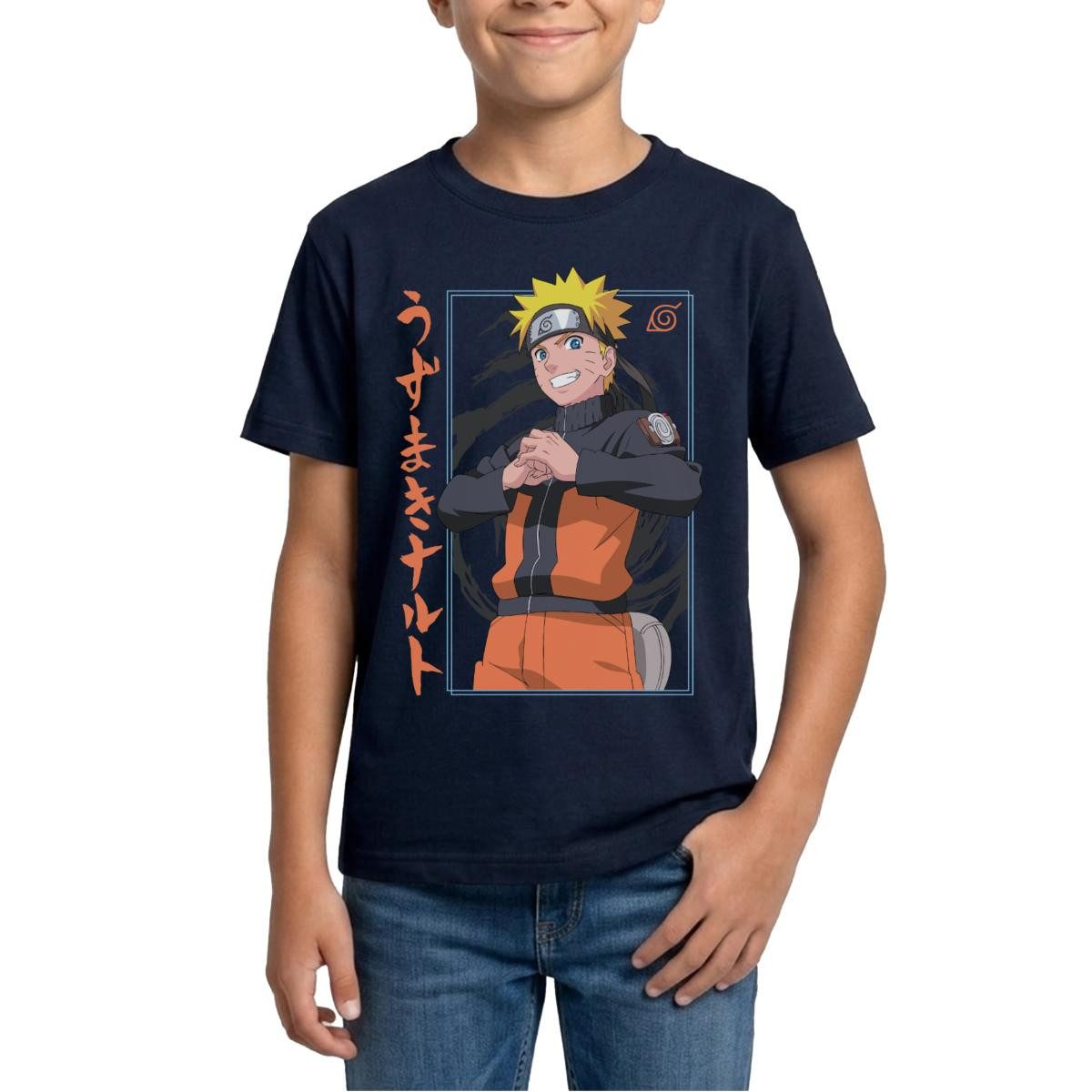 T-Shirt Naruto Shippuden Design Mit Schriftzeichen Teenager T-Shirt
